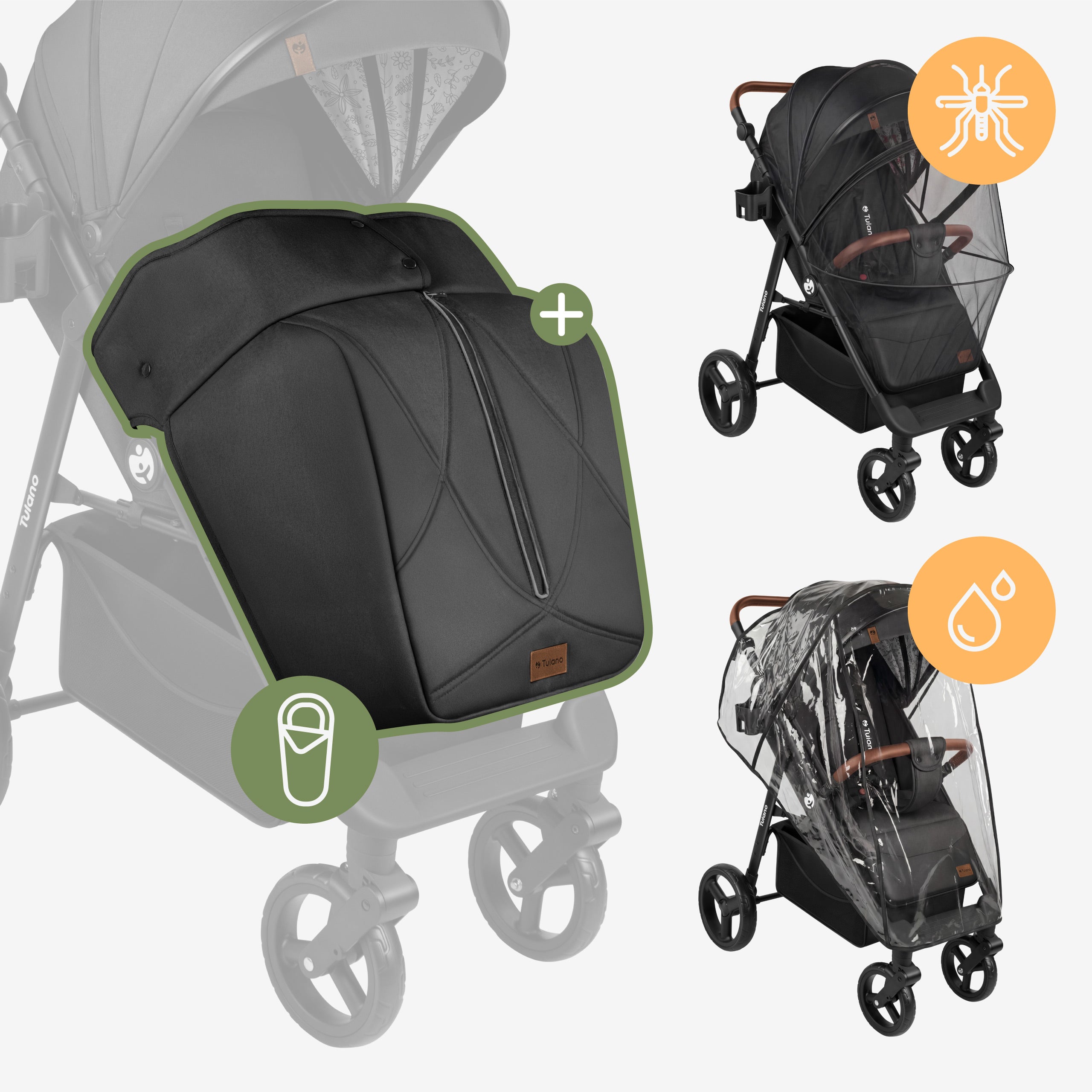 Wózek spacerowy Tulano Avignon 35 Black