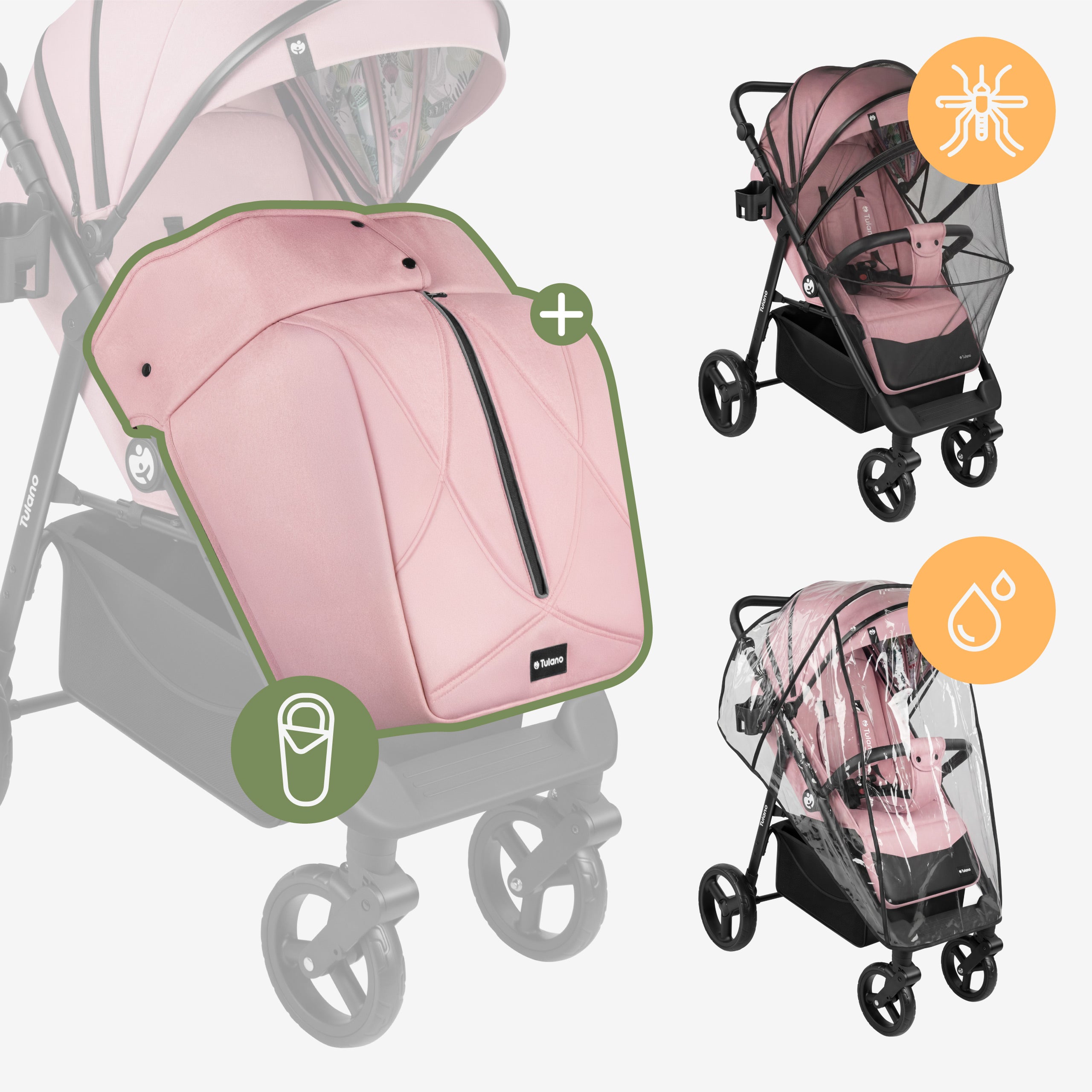 Wózek spacerowy Tulano Avignon 35 Pink