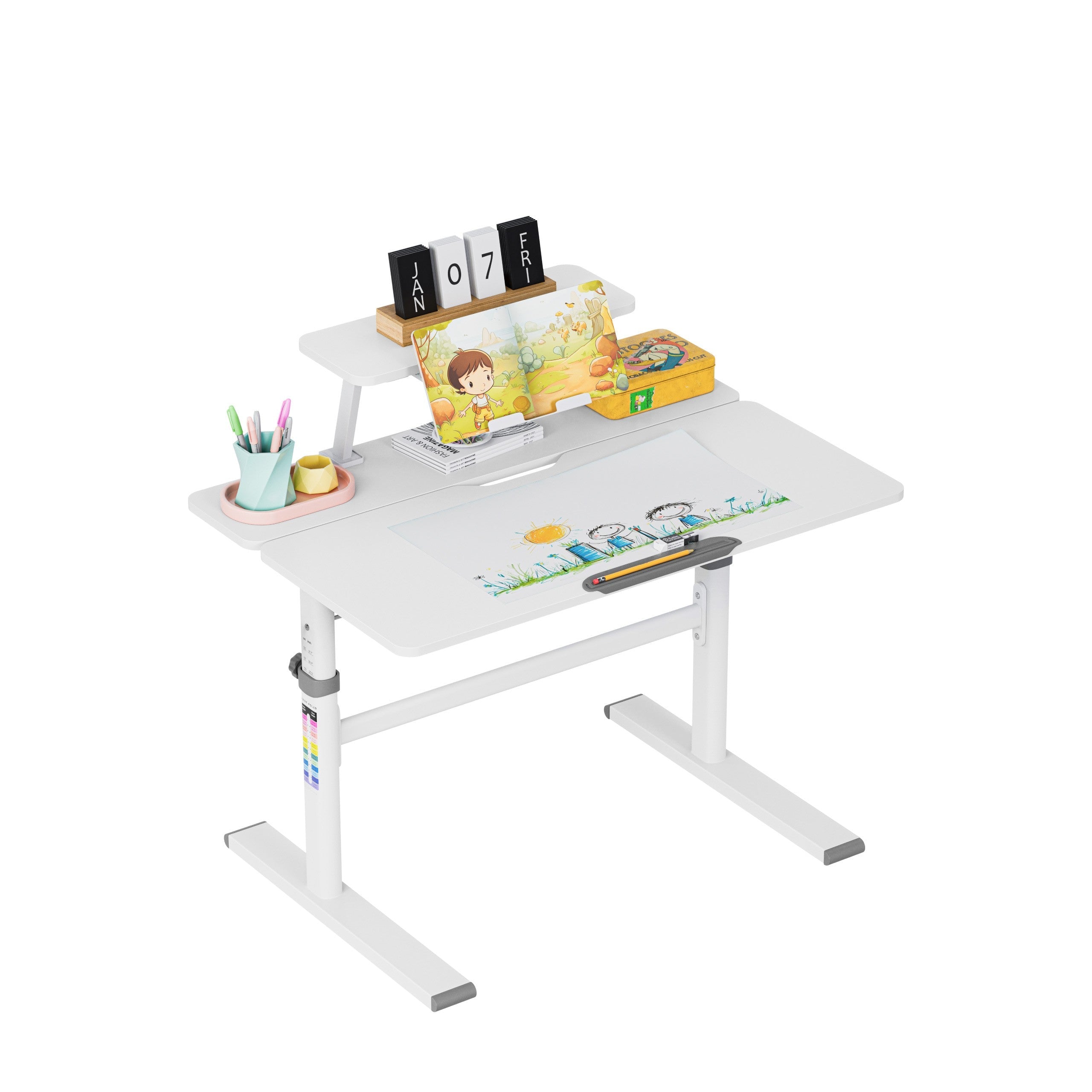 OUTLET Biurko dziecięce regulowane Mark Adler Study 3.7 Grey
