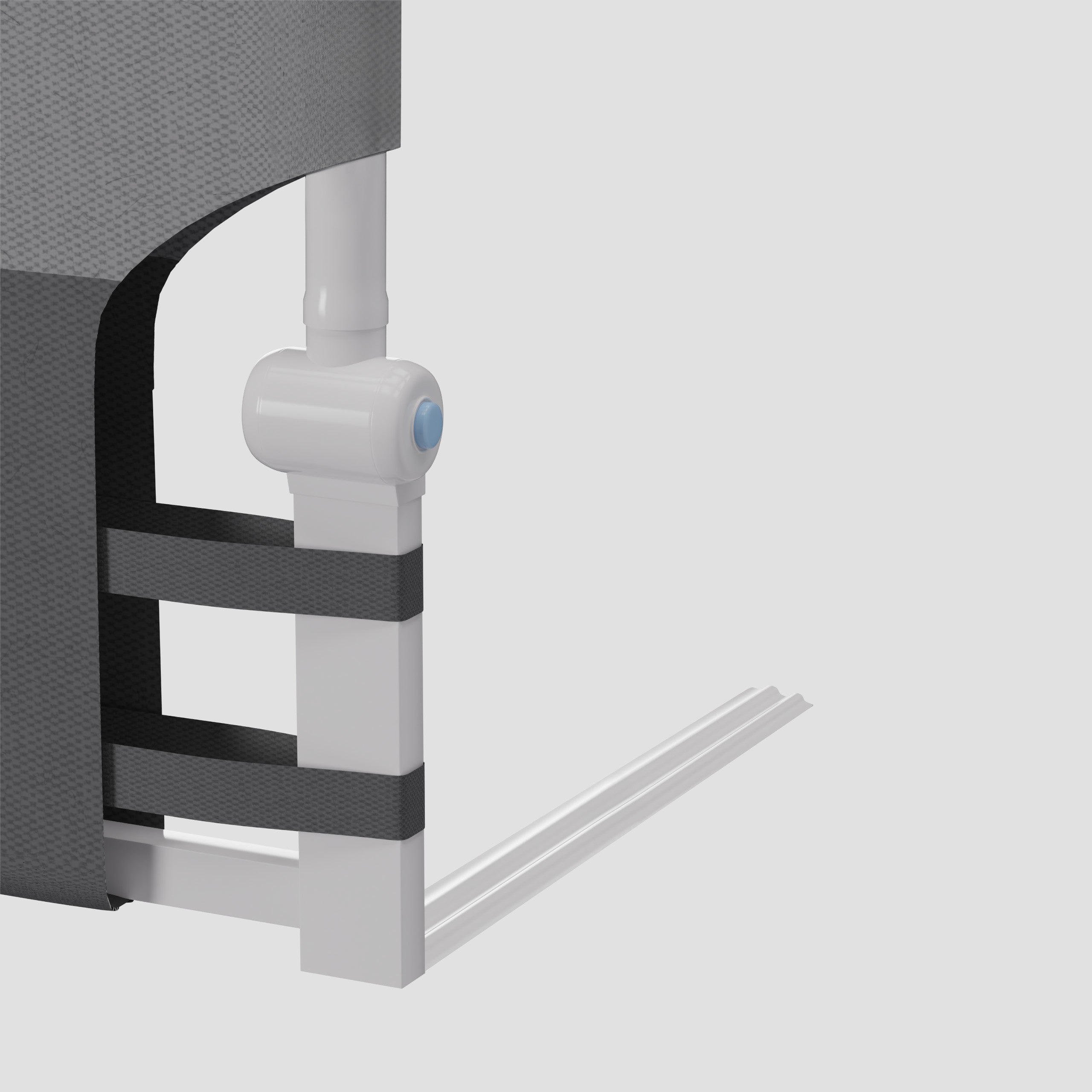 Barierka ochronna do łóżka 150cm Tulano Cover 25 Grey