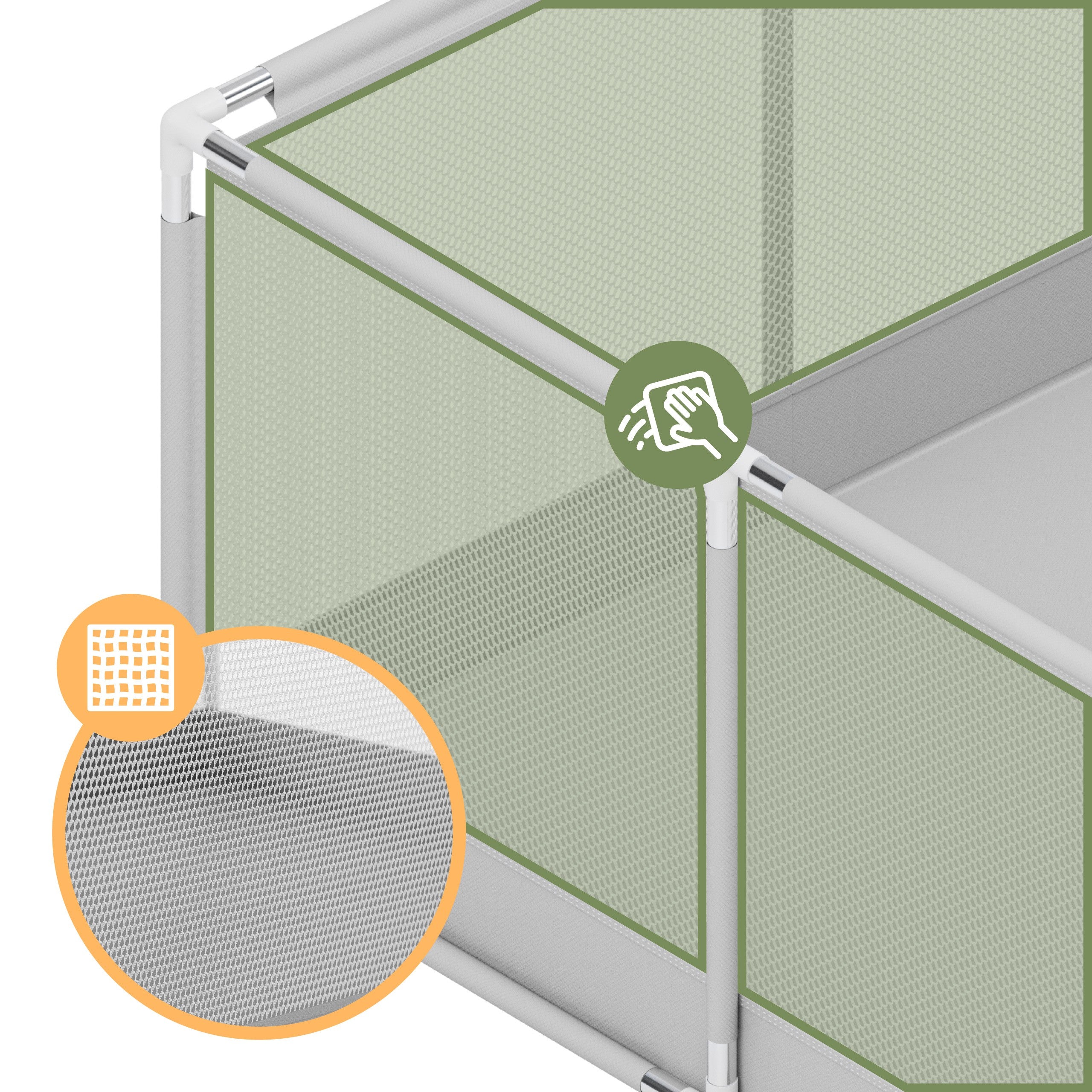 Kojec dziecięcy Tulano Cozy 28 Grey - 200 cm