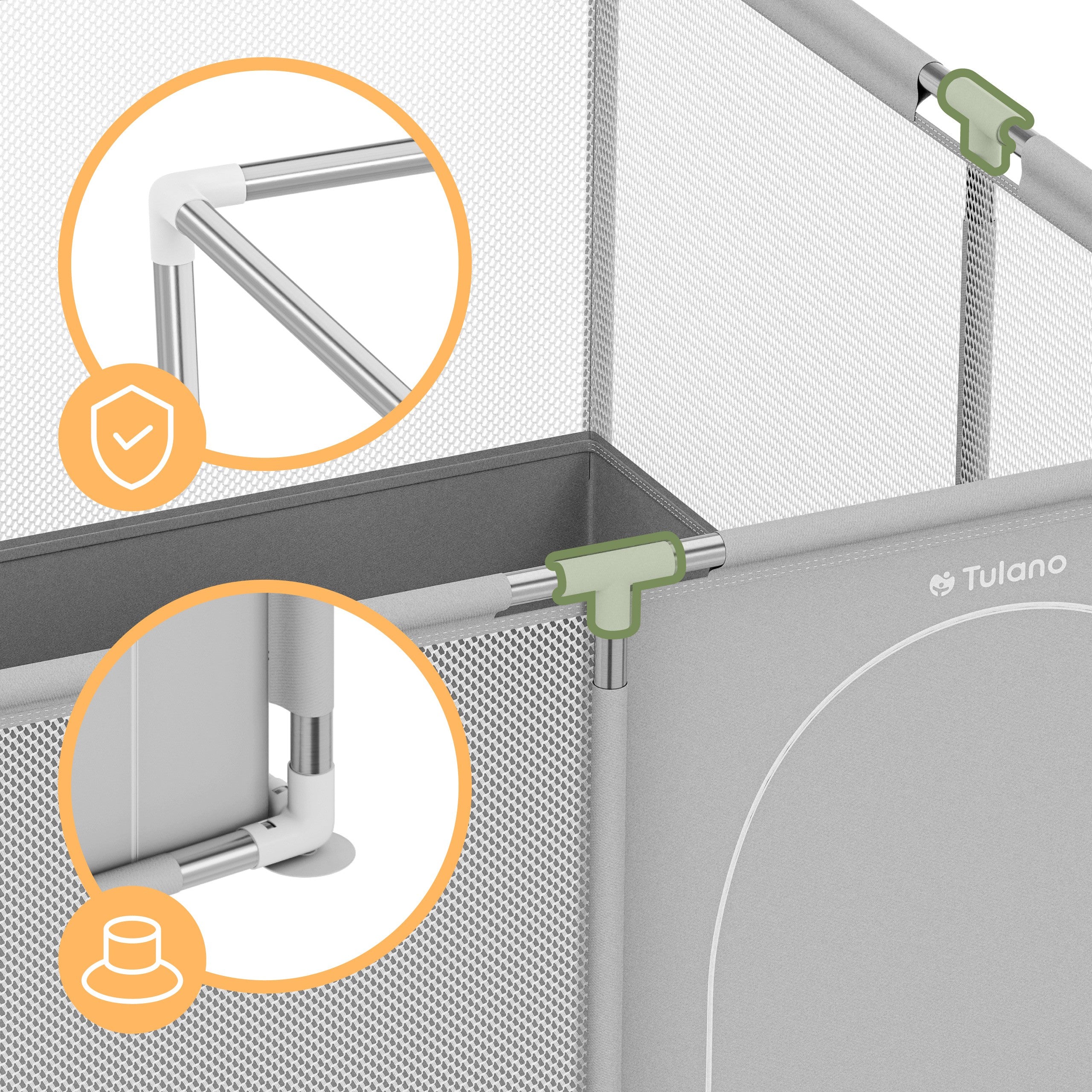 Kojec dziecięcy TULANO Cozy 20 - 130 cm
