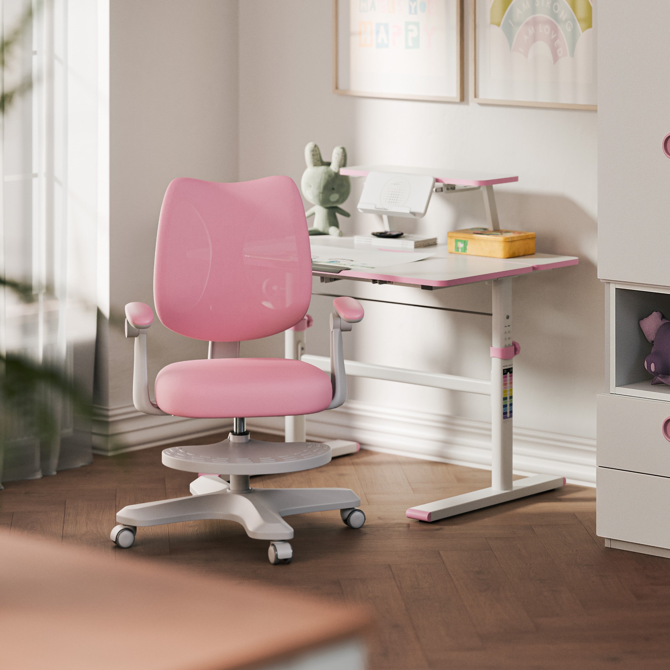 OUTLET Ergonomiczny fotel dla dzieci Mark Adler Junior 4.6 Pink