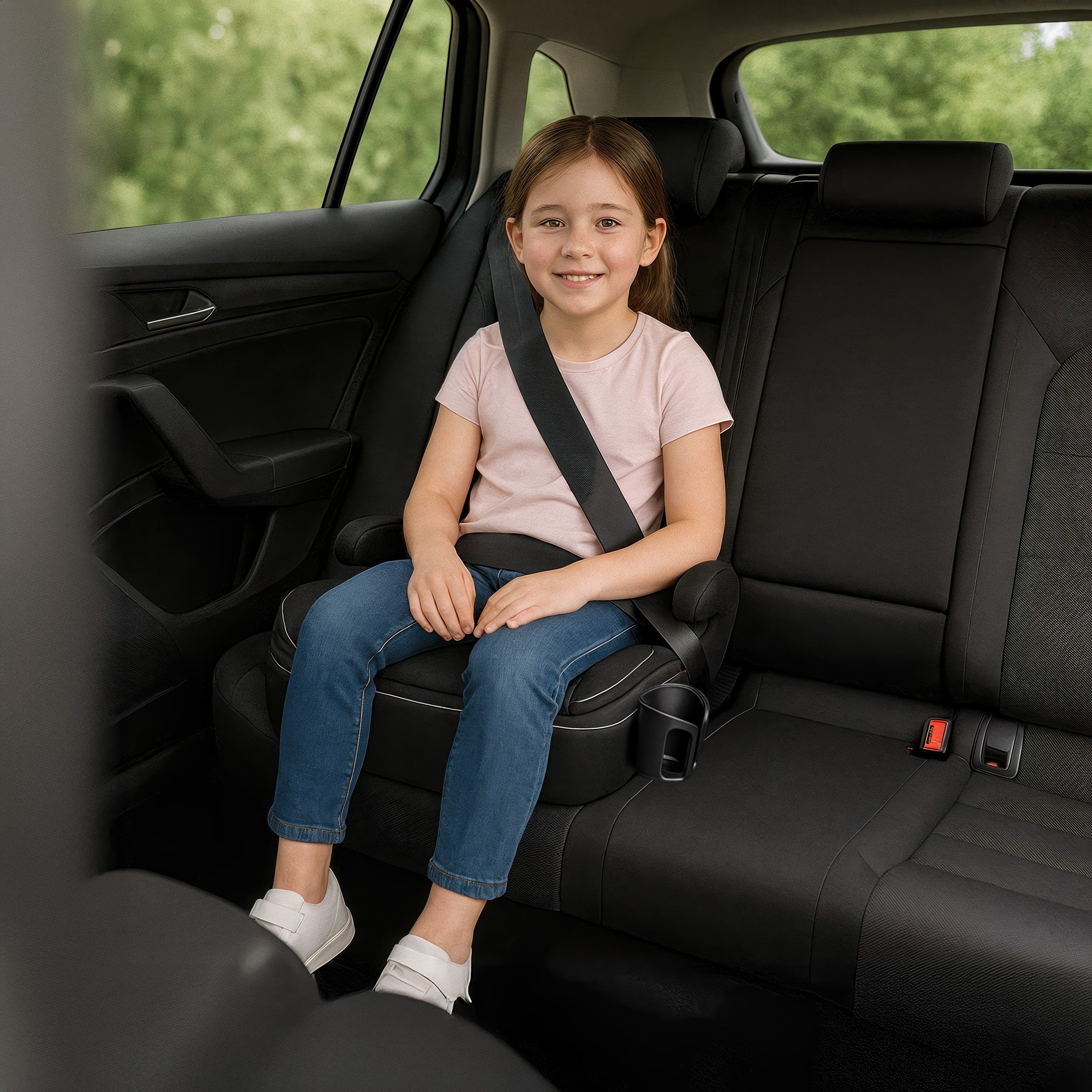 OUTLET Fotelik samochodowy podstawka Tulano Cabby 30 Black 125-150cm I-Size