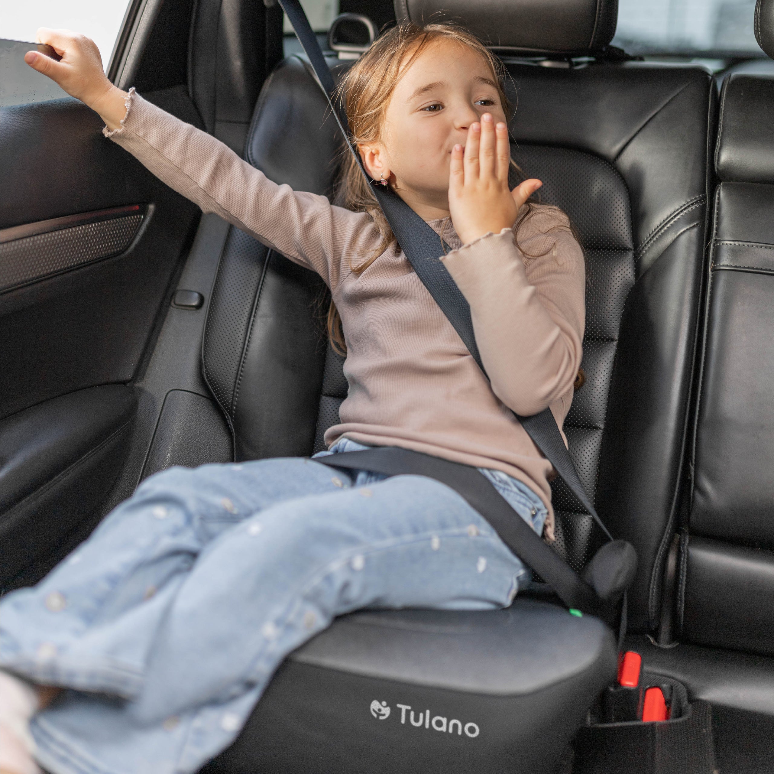 Fotelik samochodowy podstawka Tulano Cabby 20 Grey 125-150cm I-Size