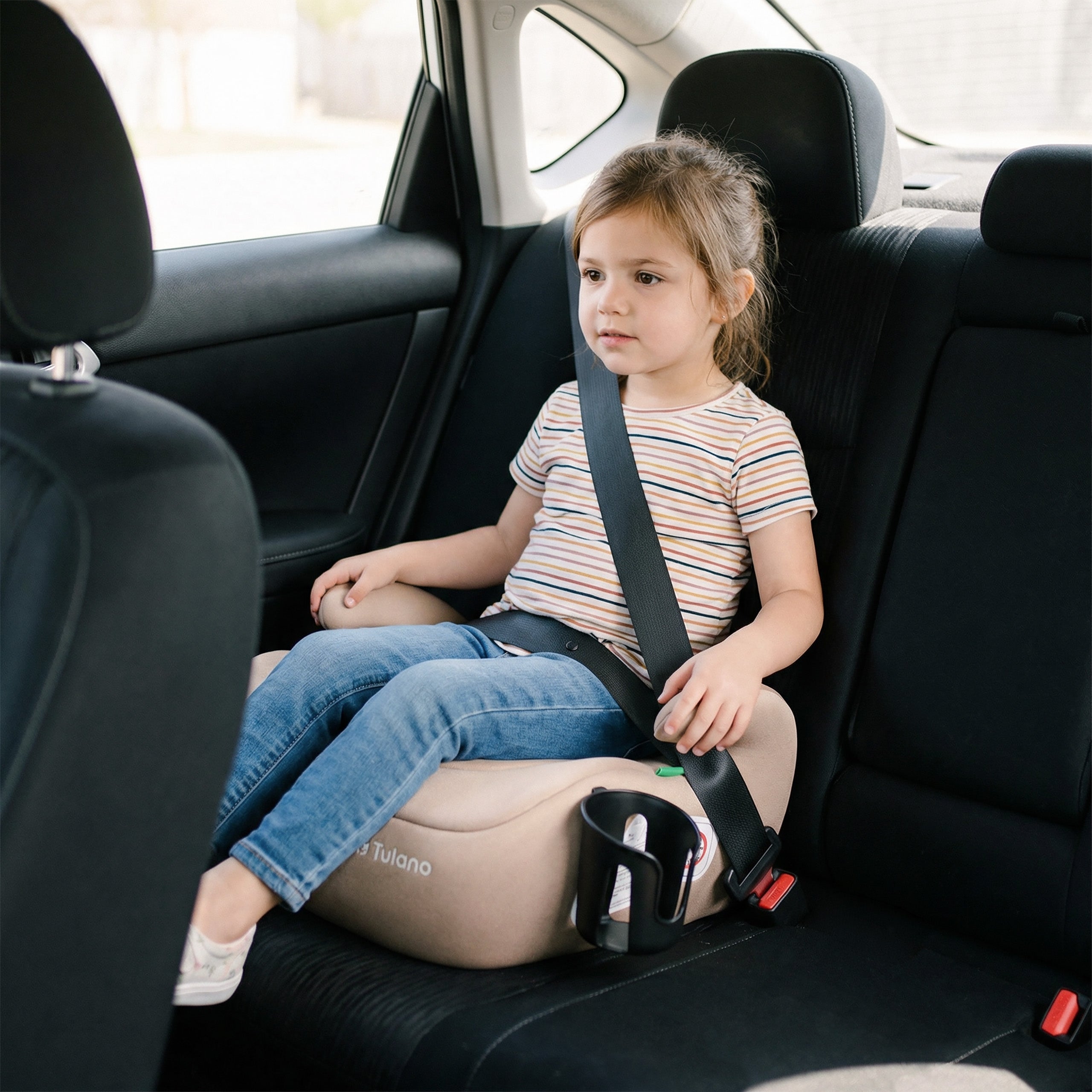 Fotelik samochodowy podstawka Tulano Cabby 20 Beige 125-150cm I-Size