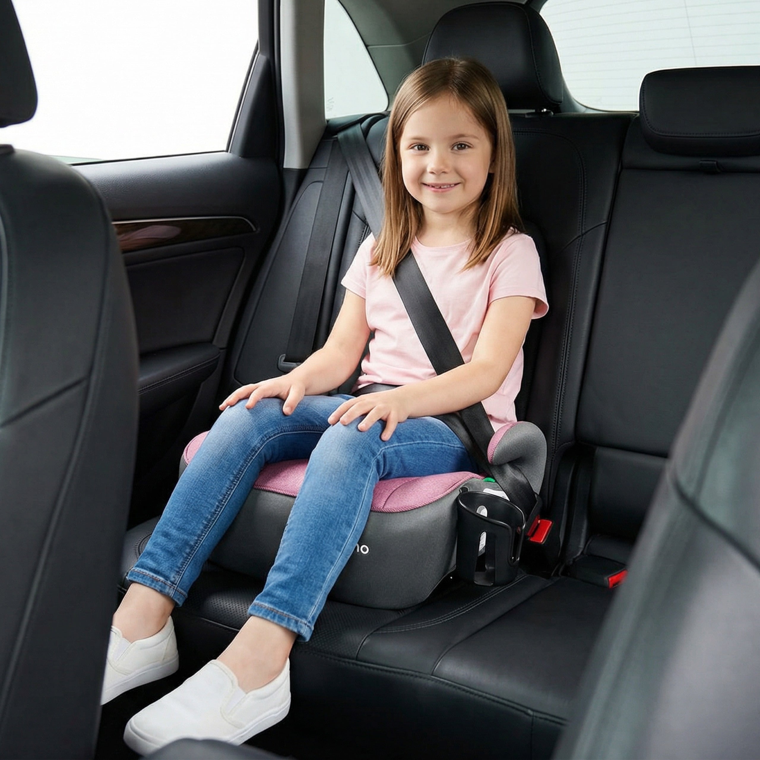 Fotelik samochodowy podstawka Tulano Cabby 30 Pink-Grey