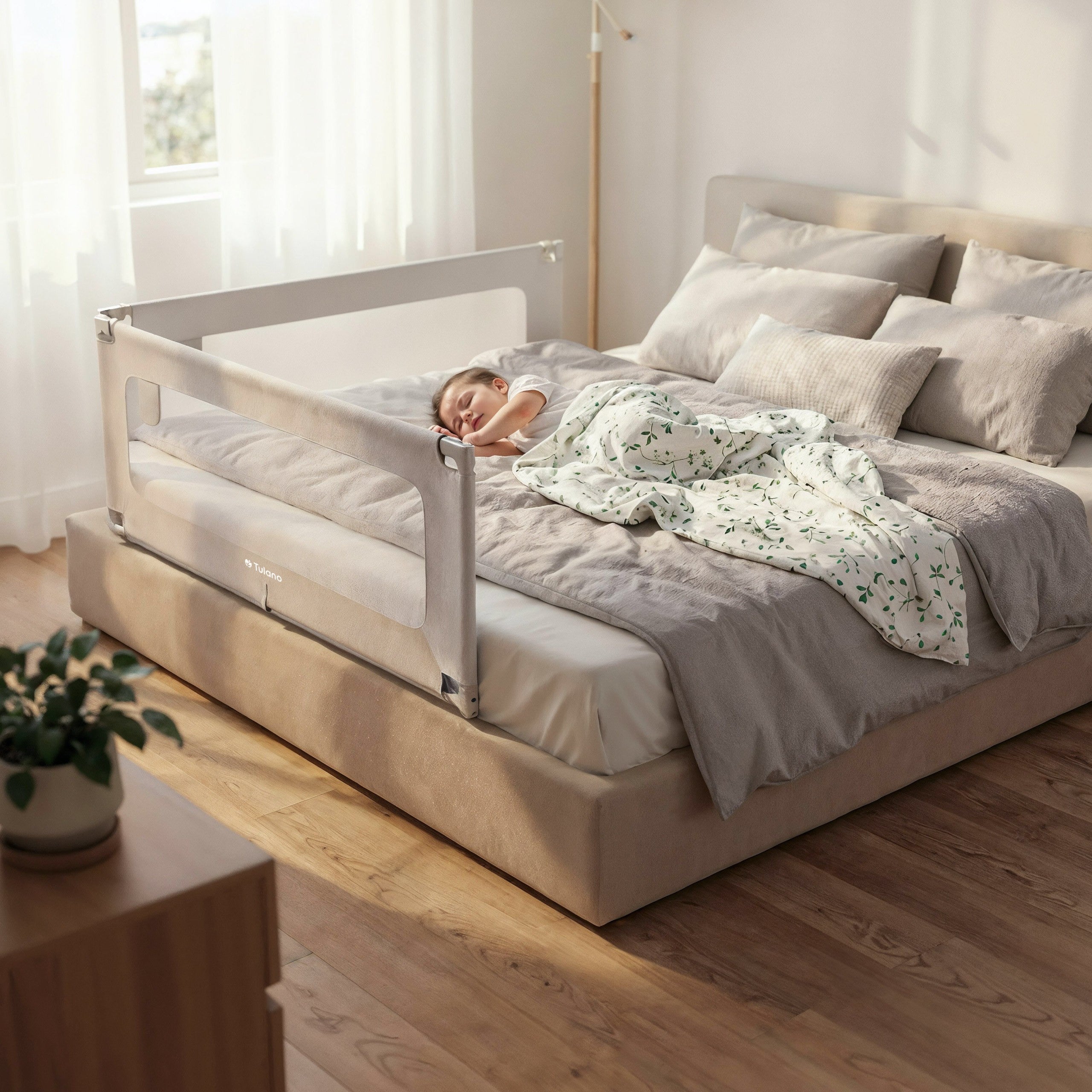 OUTLET Barierka ochronna na łóżko 160cm Tulano Cover 46 White-Grey
