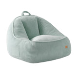 Fotel pufa z oparciem sztruksowa Mark Adler Comfy 4.0 Sage