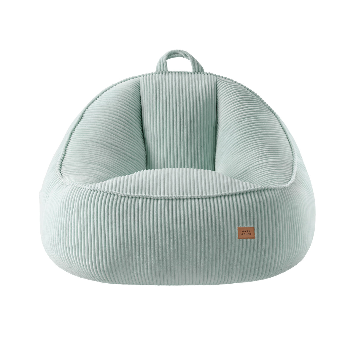 Fotel pufa z oparciem sztruksowa Mark Adler Comfy 4.0 Sage