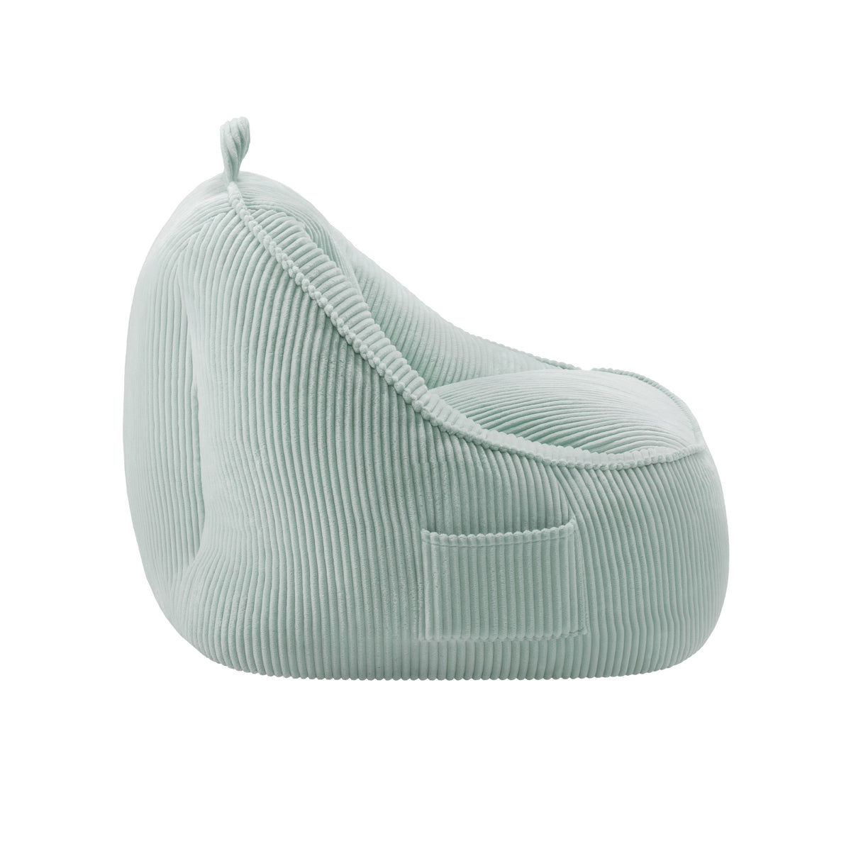 Fotel pufa z oparciem sztruksowa Mark Adler Comfy 4.0 Sage