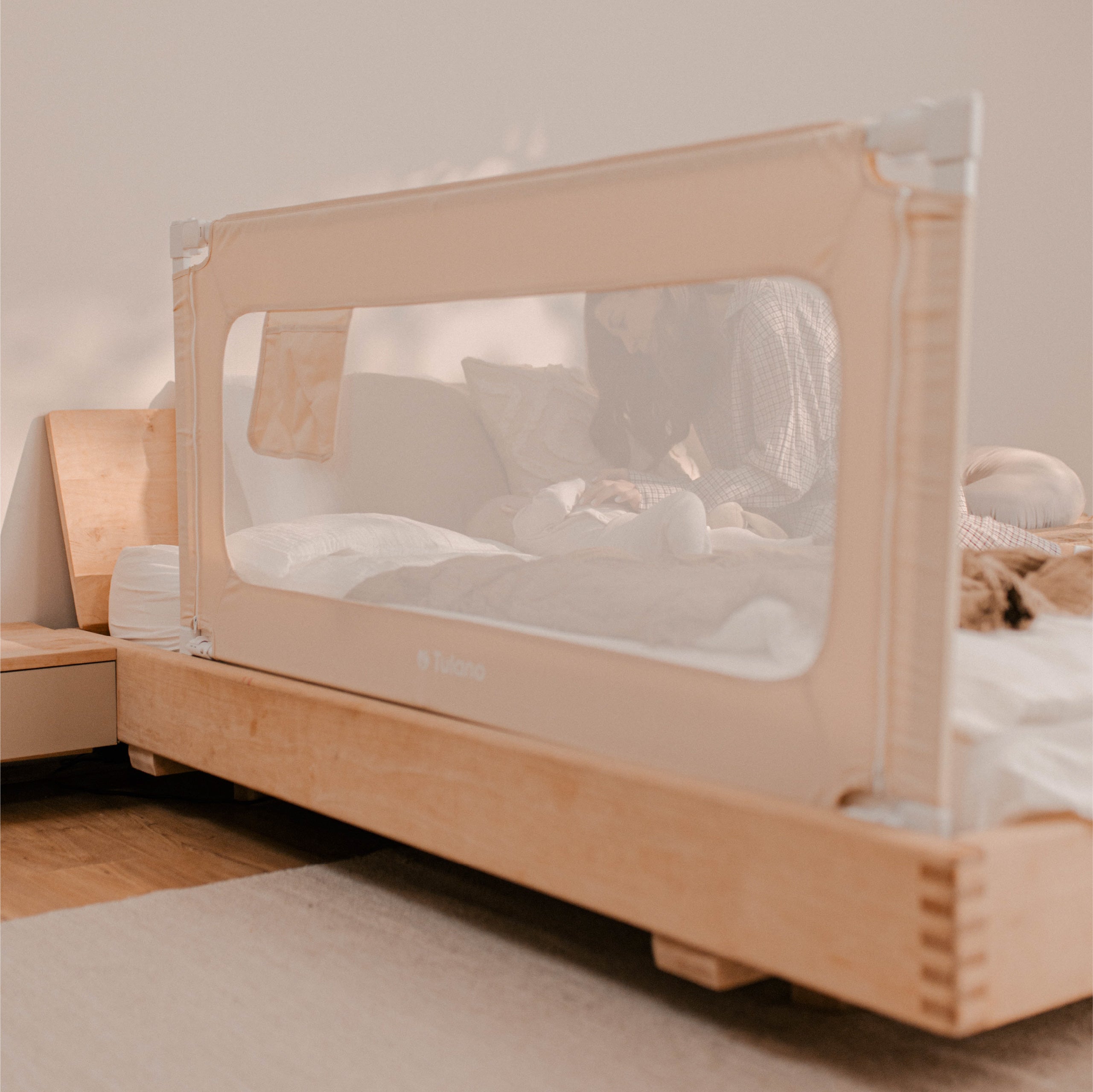 Barierka ochronna do łóżka 160 cm Tulano Cover 46 Beige