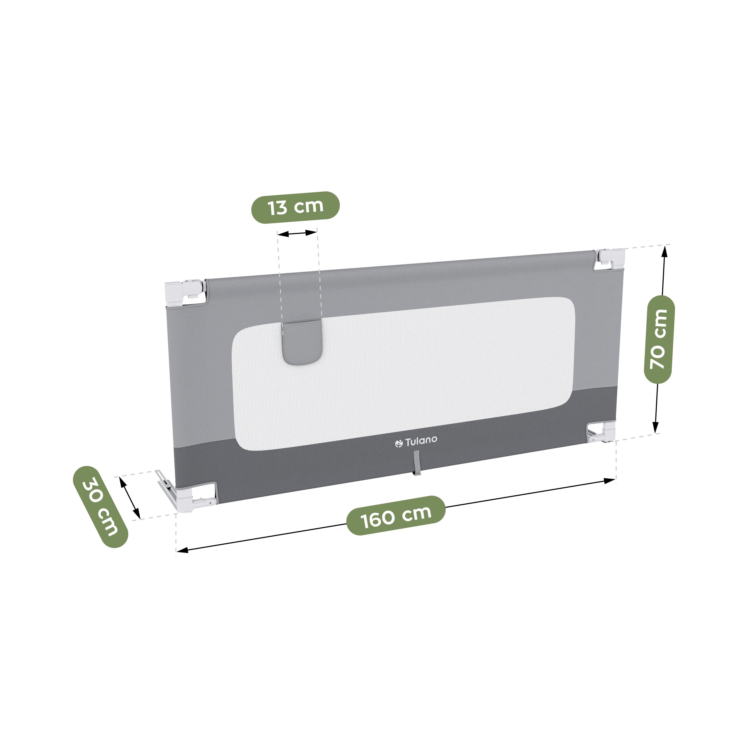Barierka ochronna do łóżka 160 cm Tulano Cover 46