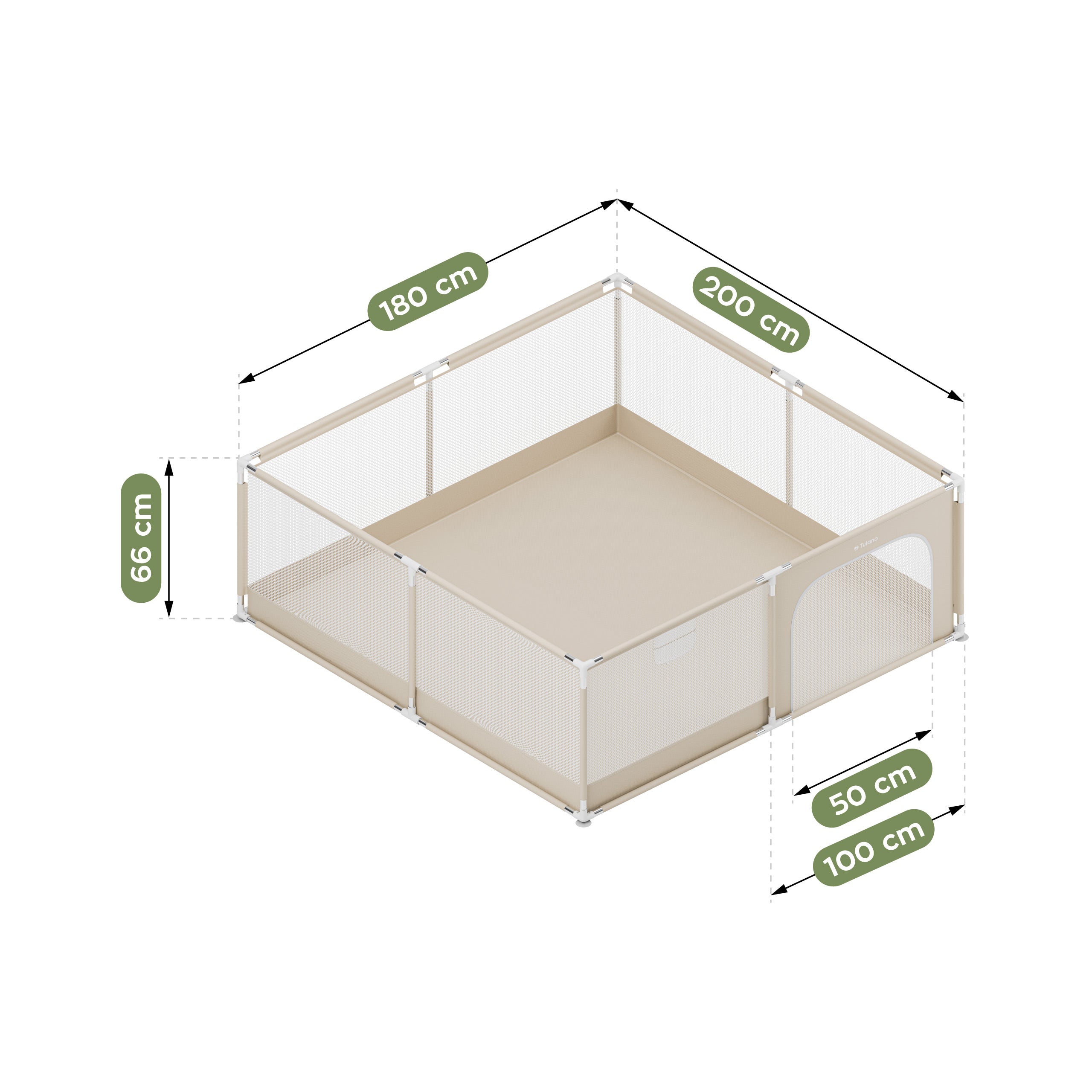 OUTLET Kojec dziecięcy Tulano Cozy 28 Beige - 200 cm