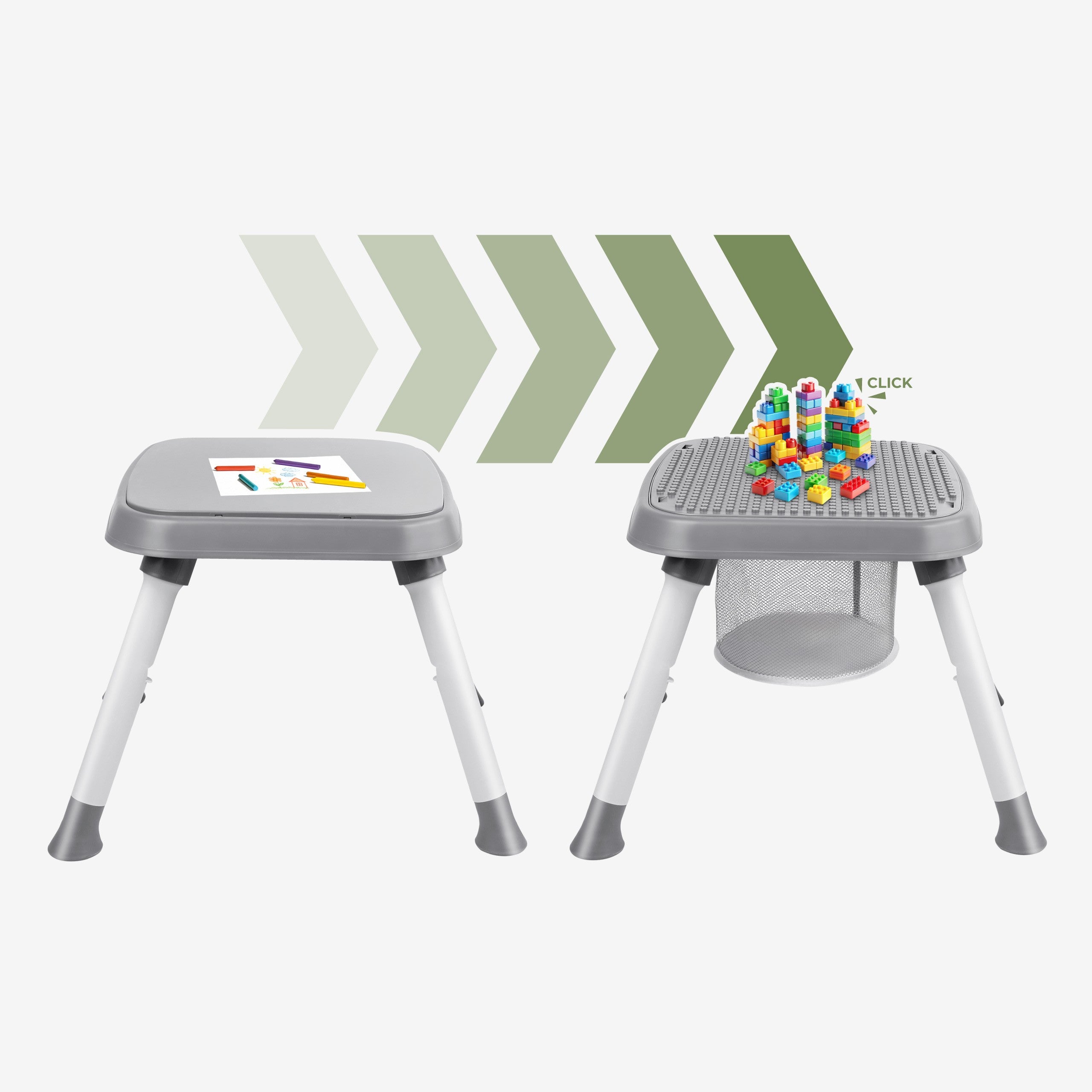 OUTLET Krzesełko do karmienia plastikowe 9w1 Tulano Morsel 50 Grey