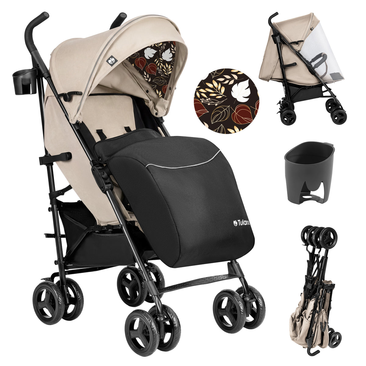 Wózek spacerowy Tulano Davos 35 Beige