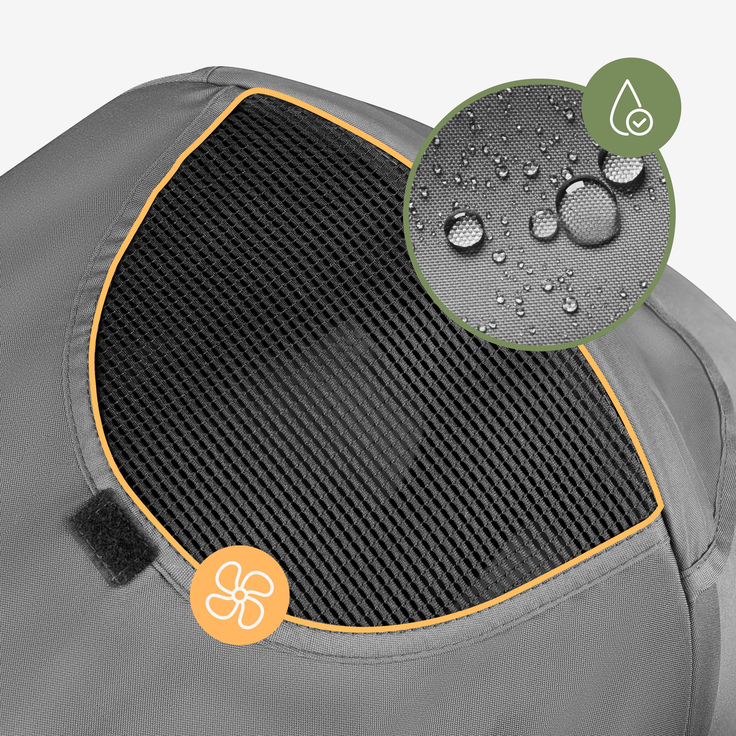 Wodoodporny materiał Oxford i moskitiera w zestawie
