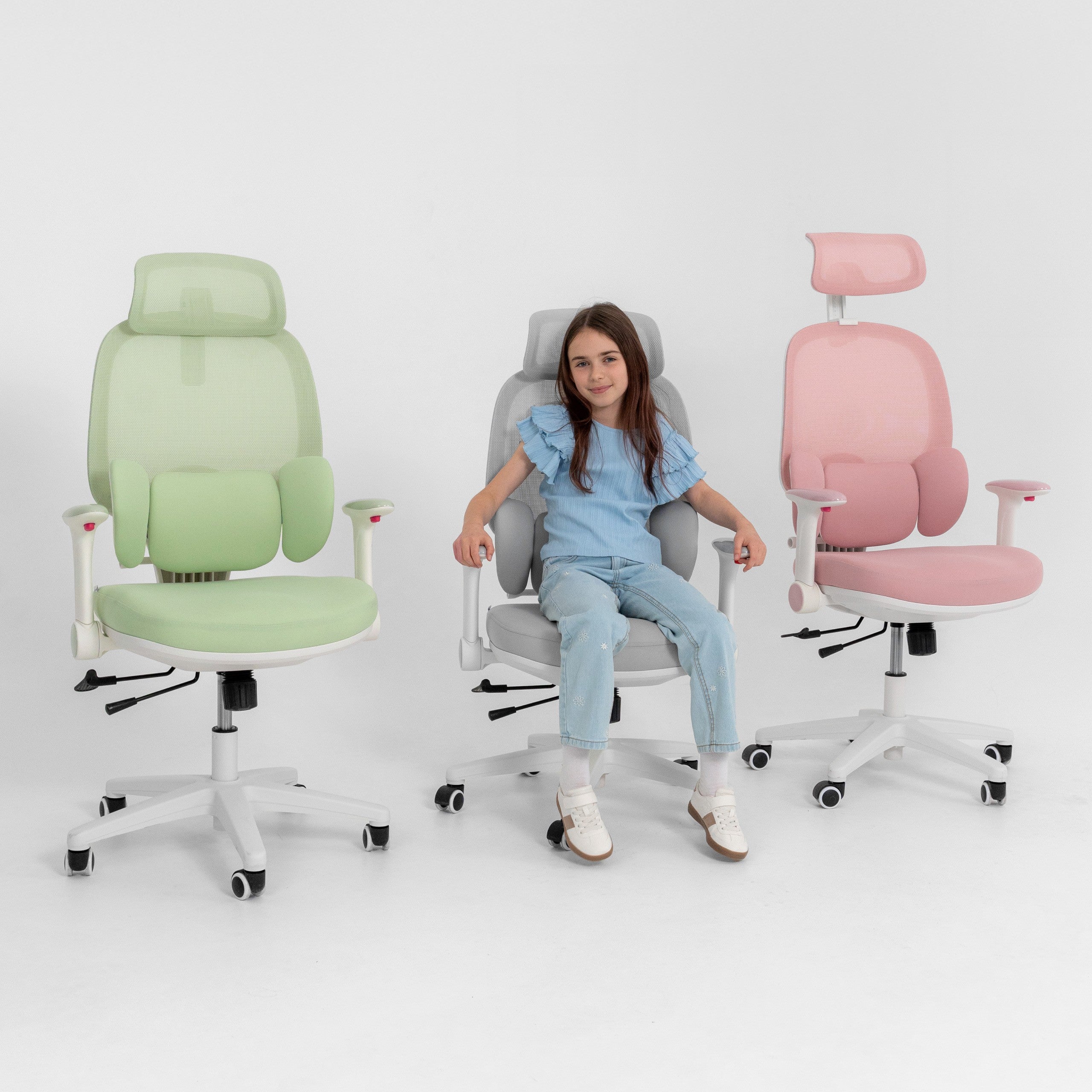 OUTLET Ergonomiczny fotel dla dzieci Mark Adler Junior 6.3 Grey