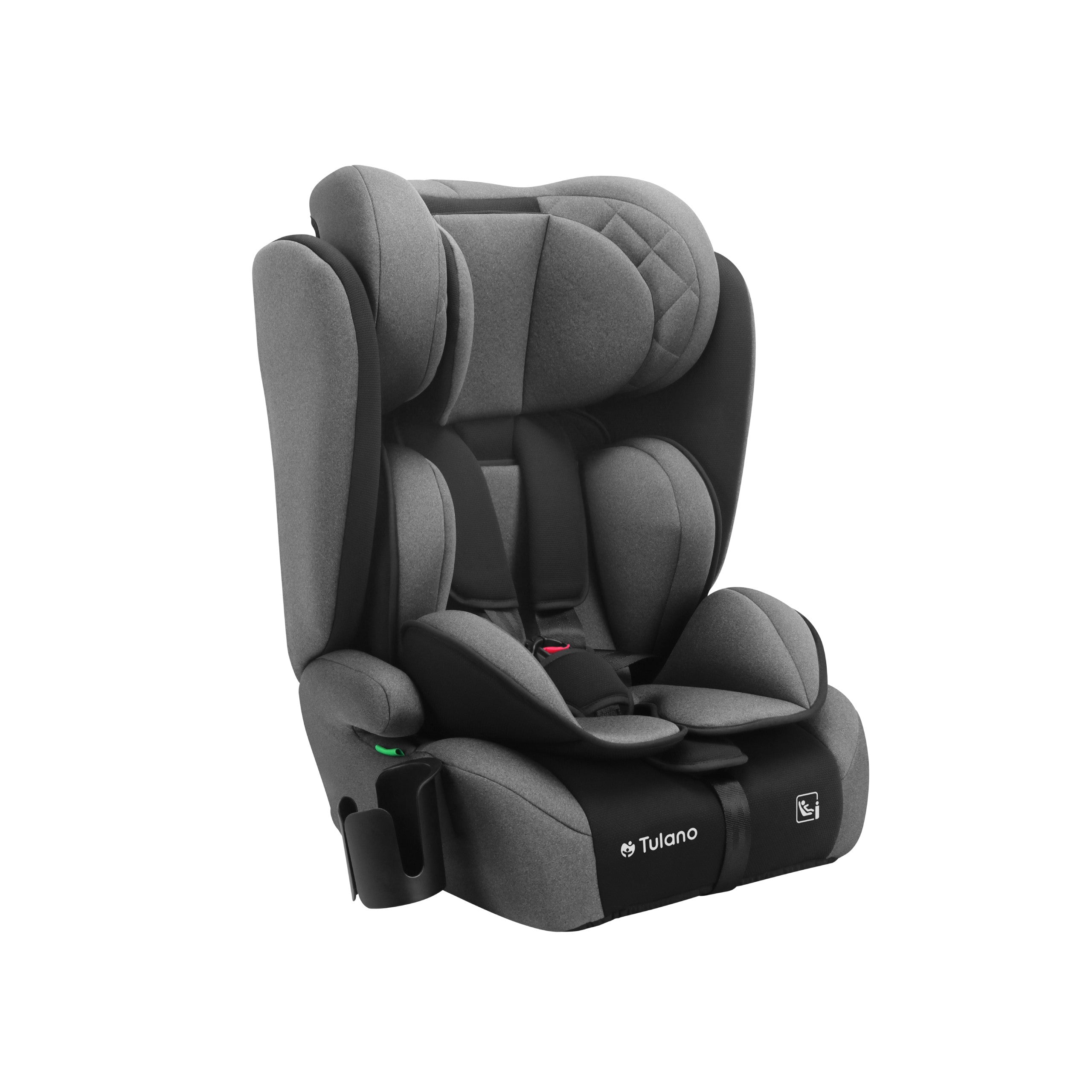 OUTLET Fotelik samochodowy Tulano Zooma 25 Grey - Black 76 -150cm I-Size