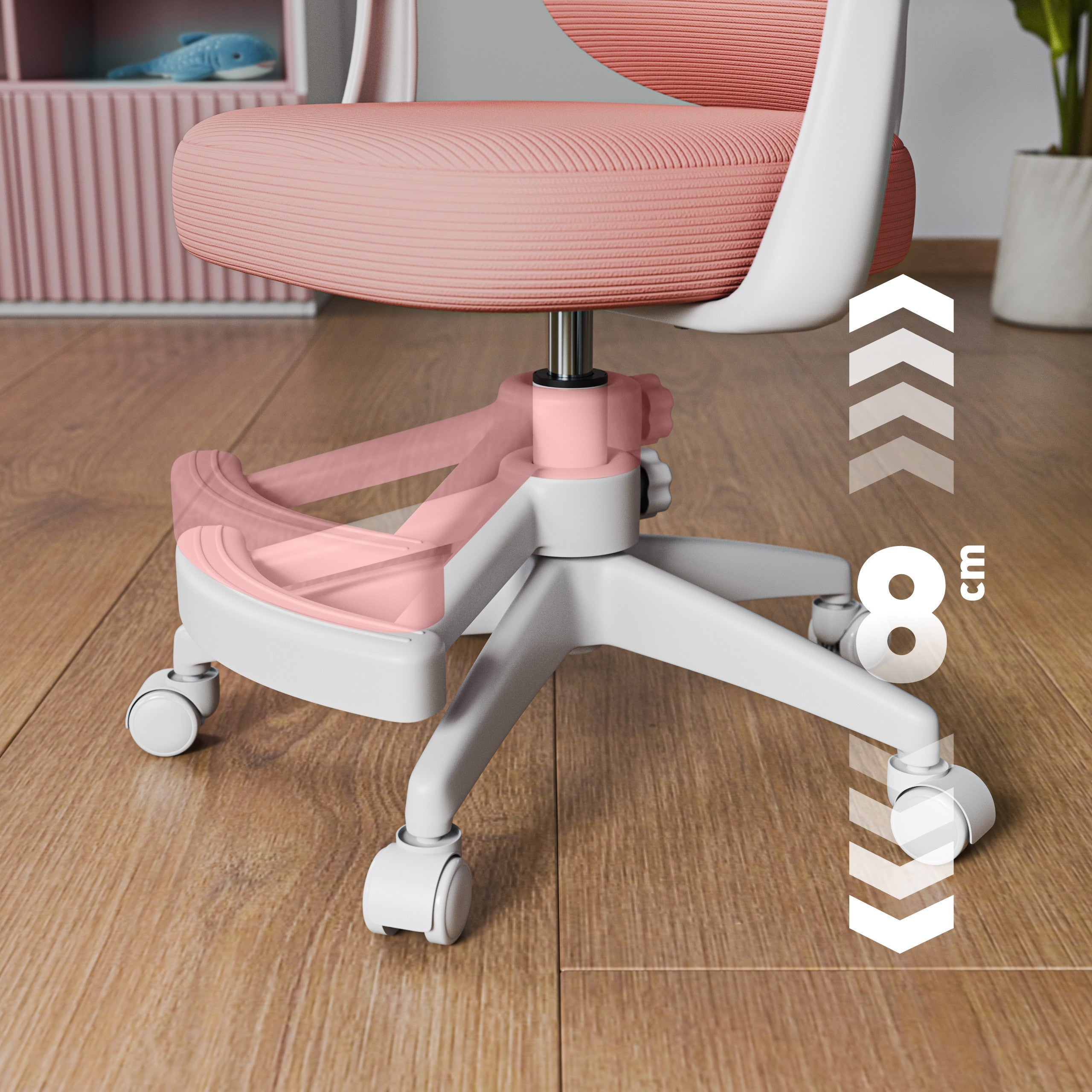 OUTLET Fotel regulowany dla dziecka Mark Adler Junior 4.5 Pink