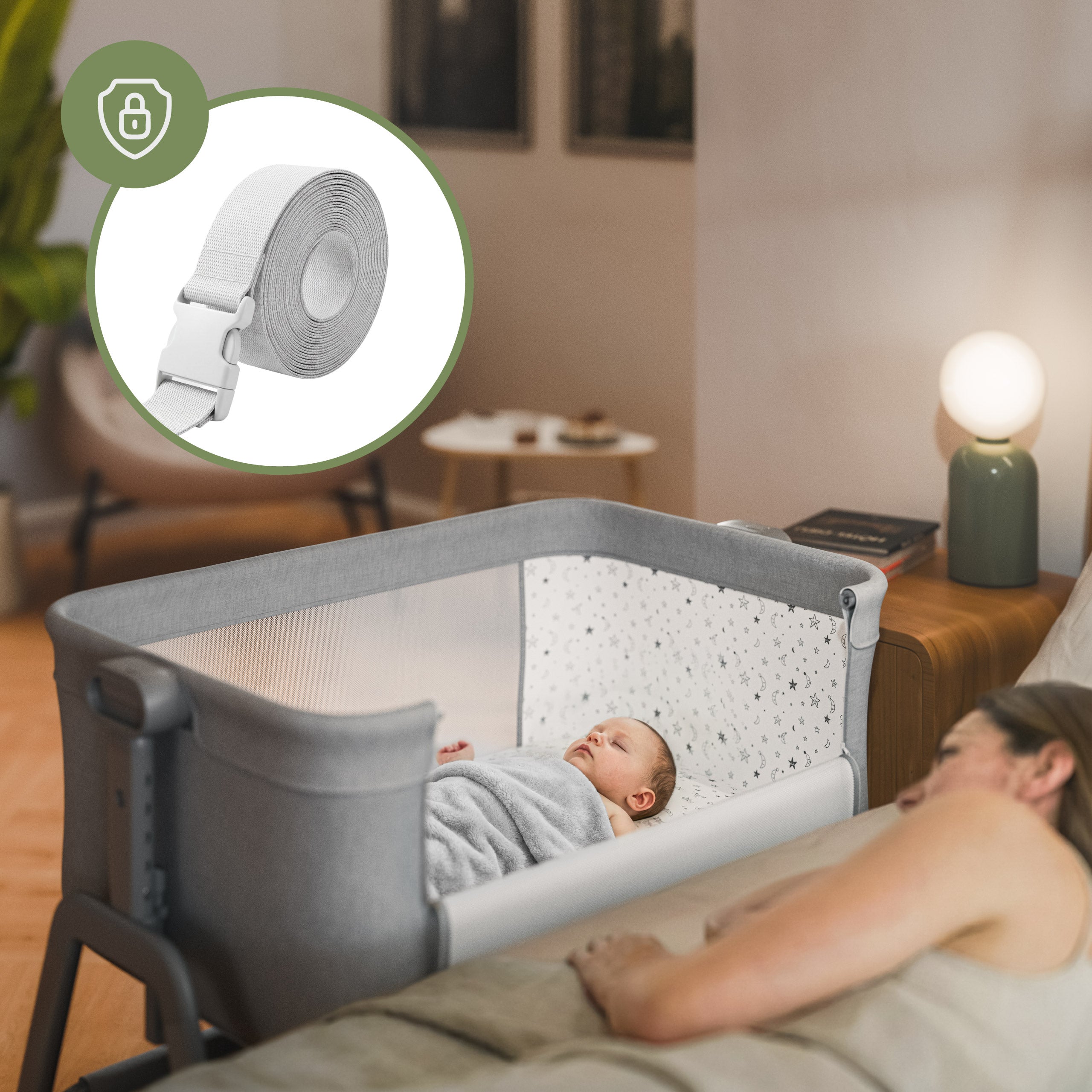 Łóżeczko dostawne 3w1 Tulano Dream 50 Light-Grey