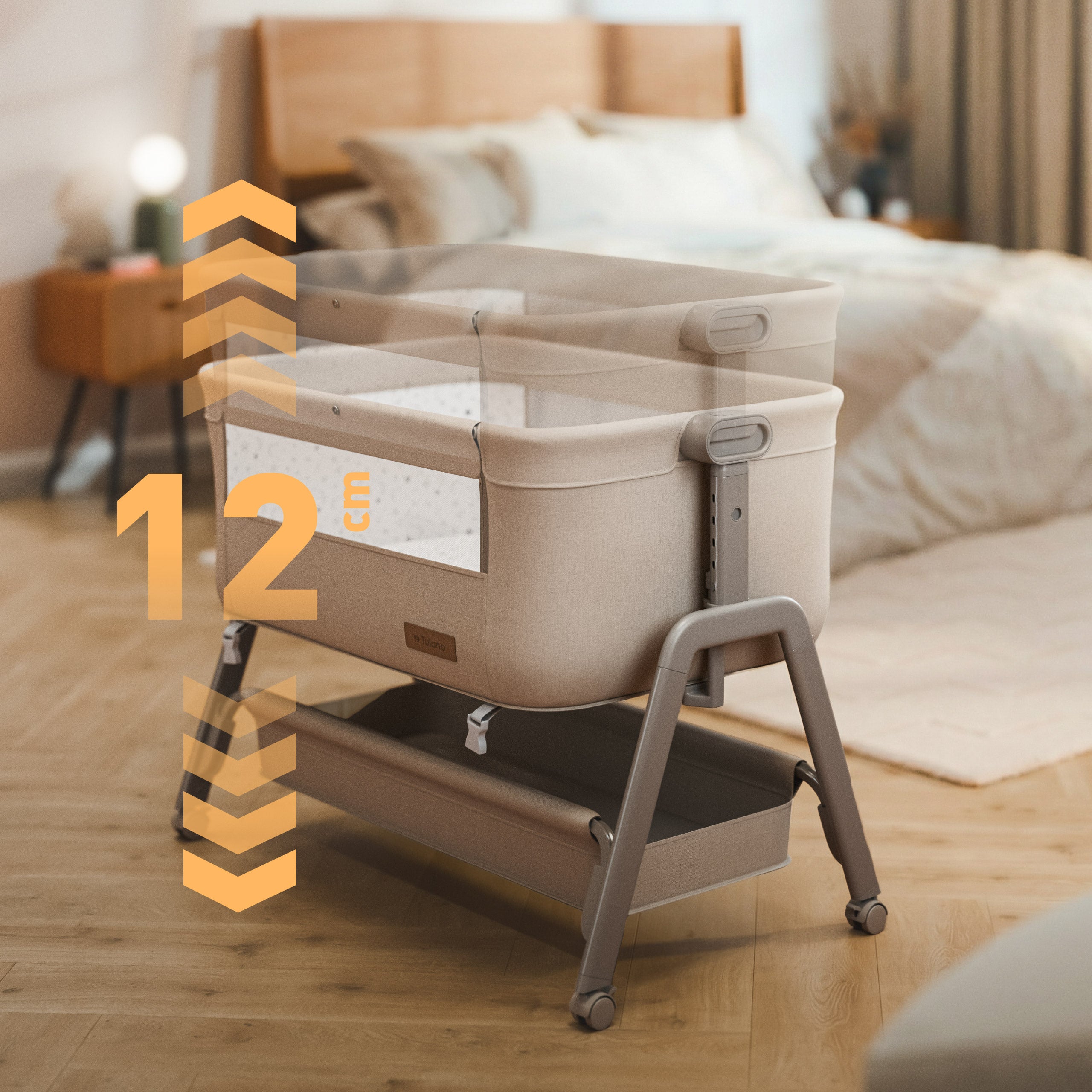 Łóżeczko dostawne 3w1 Tulano Dream 50 Beige