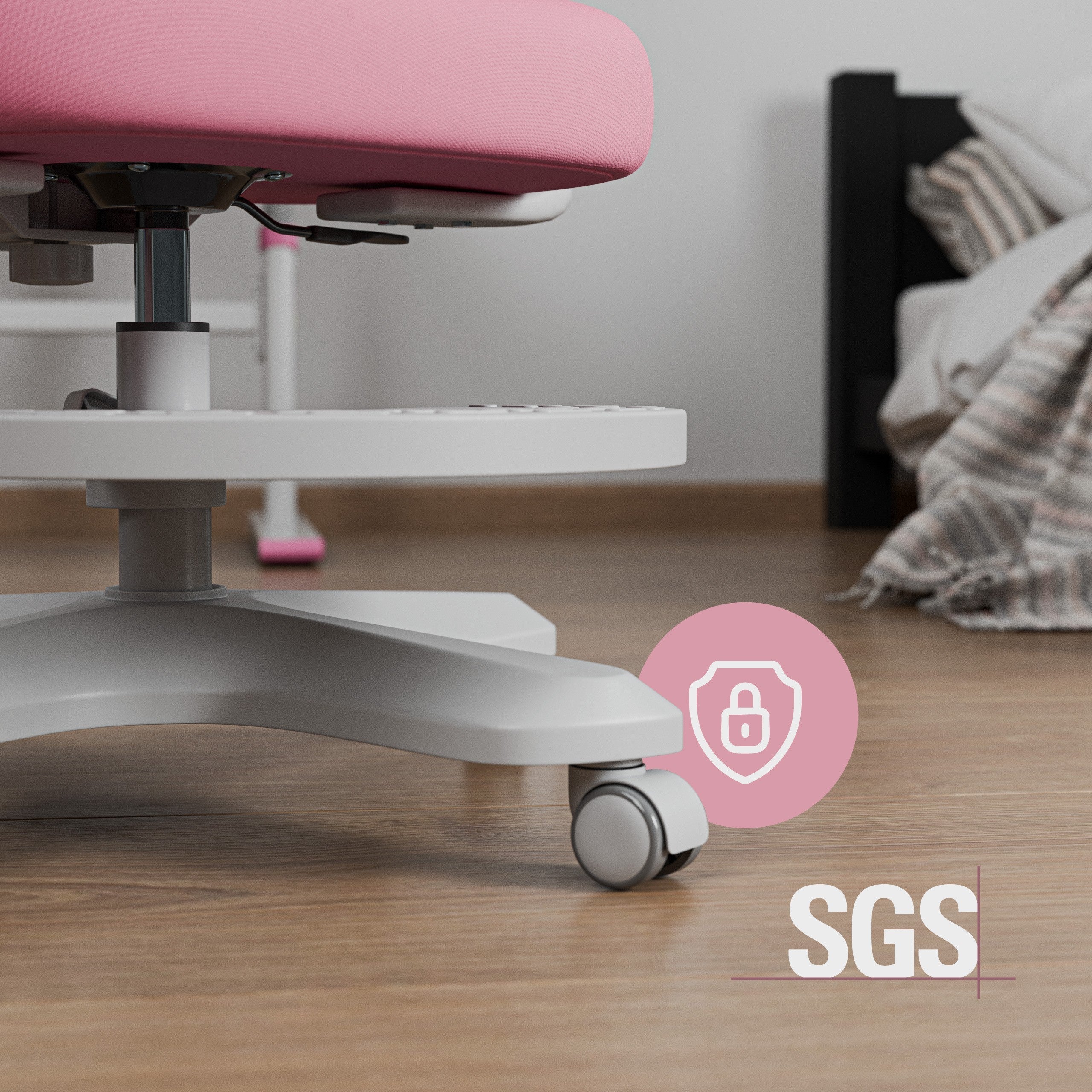 OUTLET Ergonomiczny fotel dla dzieci Mark Adler Junior 4.6 Pink