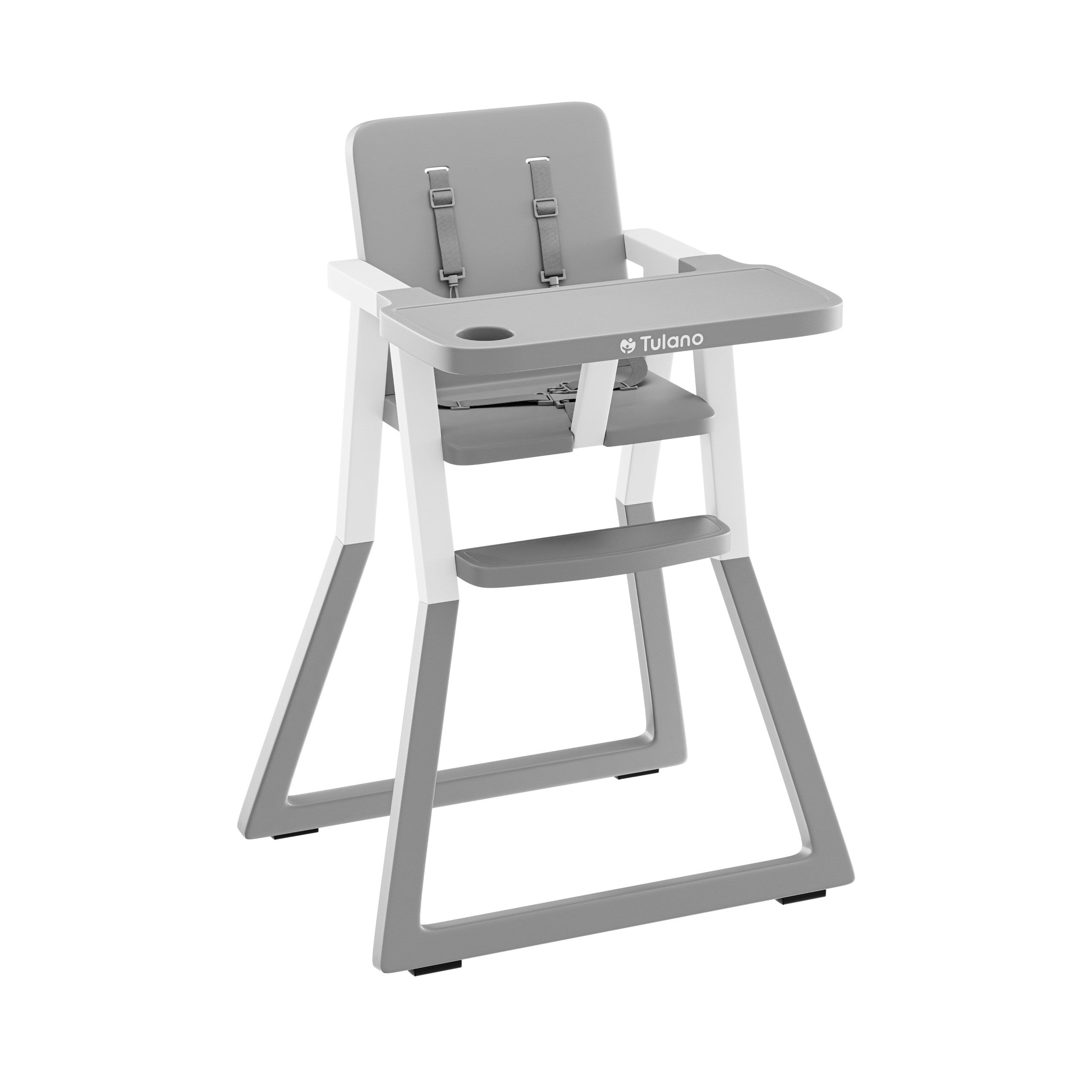 OUTLET Krzesełko do karmienia plastikowe Tulano Morsel 25 Grey White