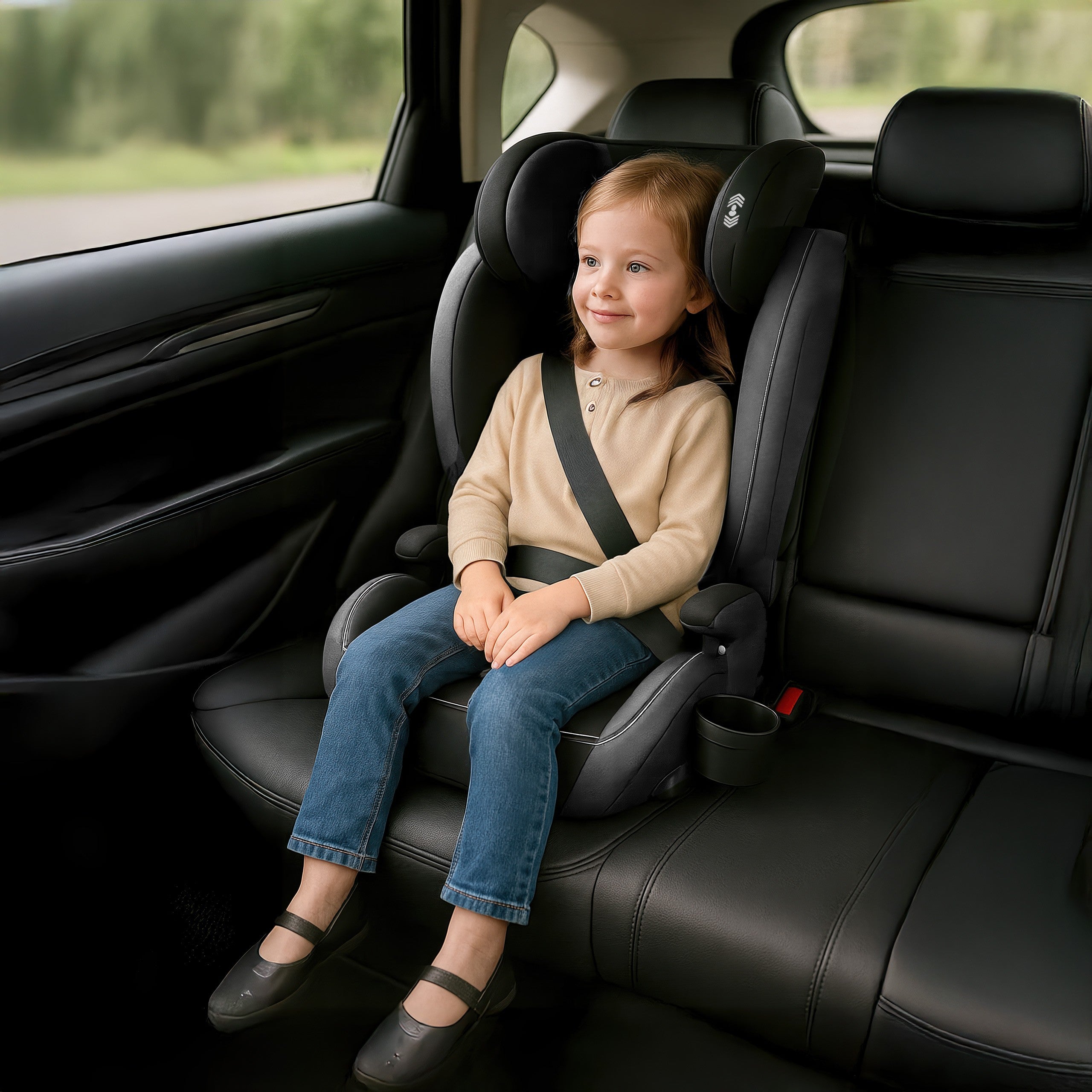 Fotelik samochodowy Tulano Joy 25 Black-Grey 100-150cm I-size