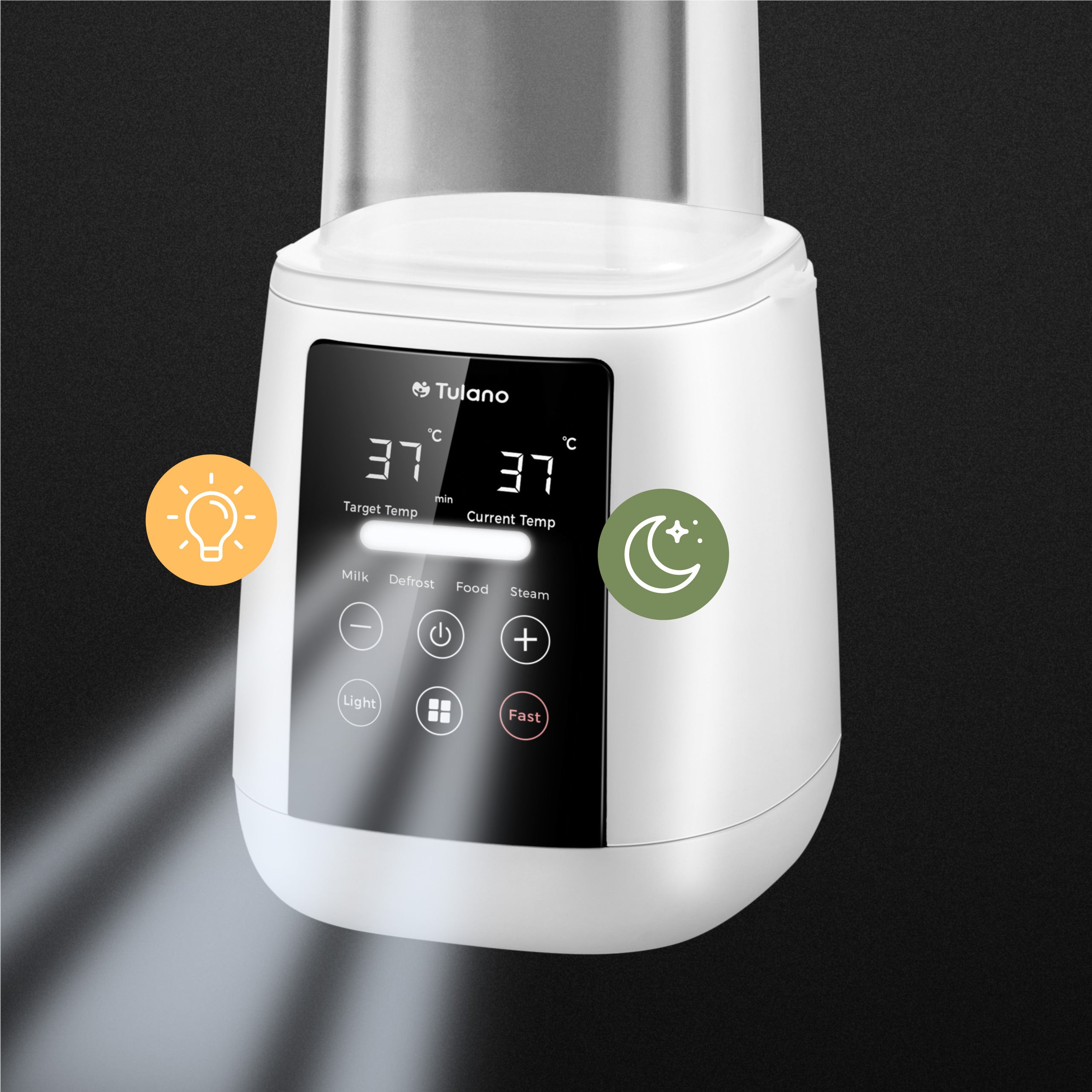 Delikatna lampka nocna