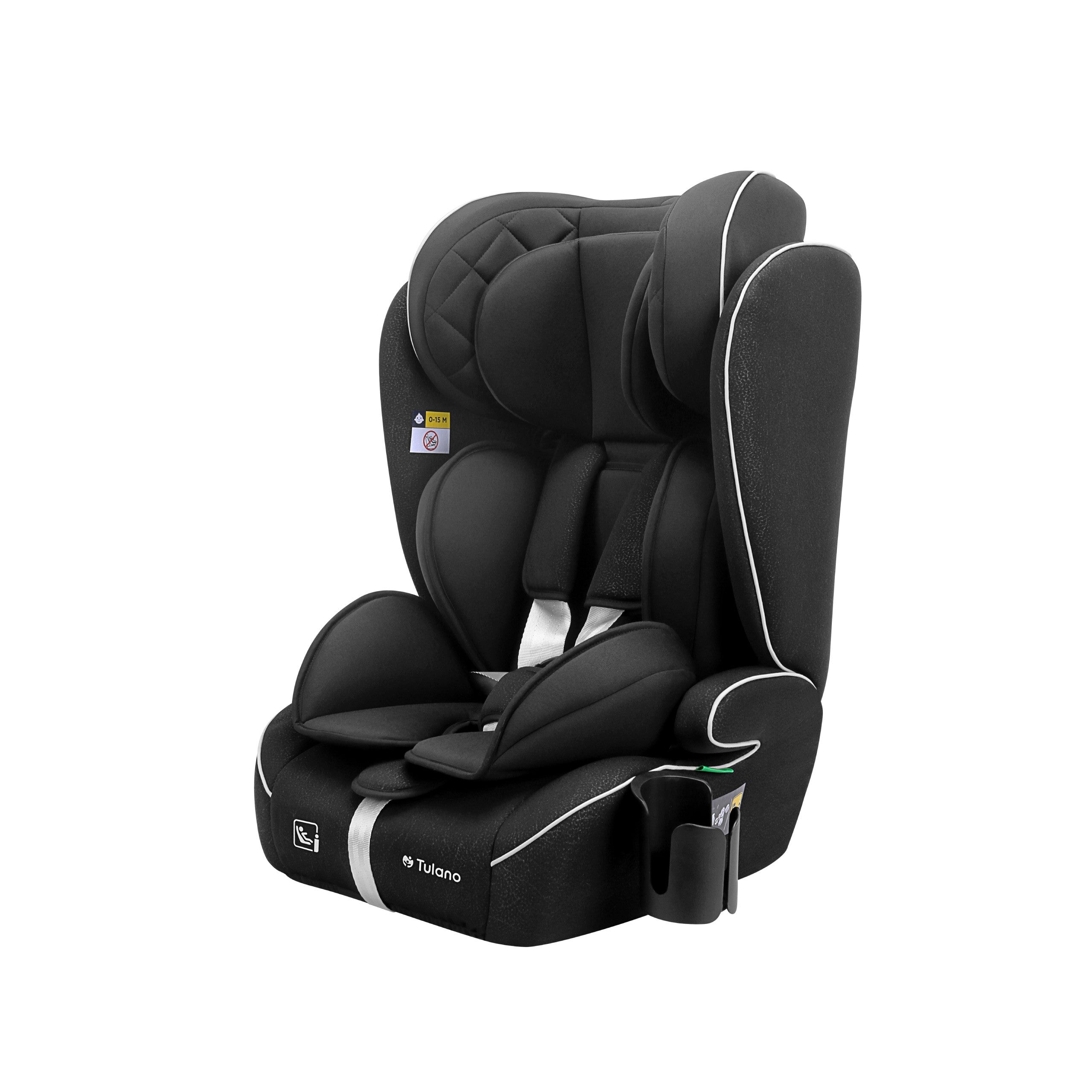 OUTLET Fotelik samochodowy Tulano Zooma 25 Black 76 -150cm I-Size