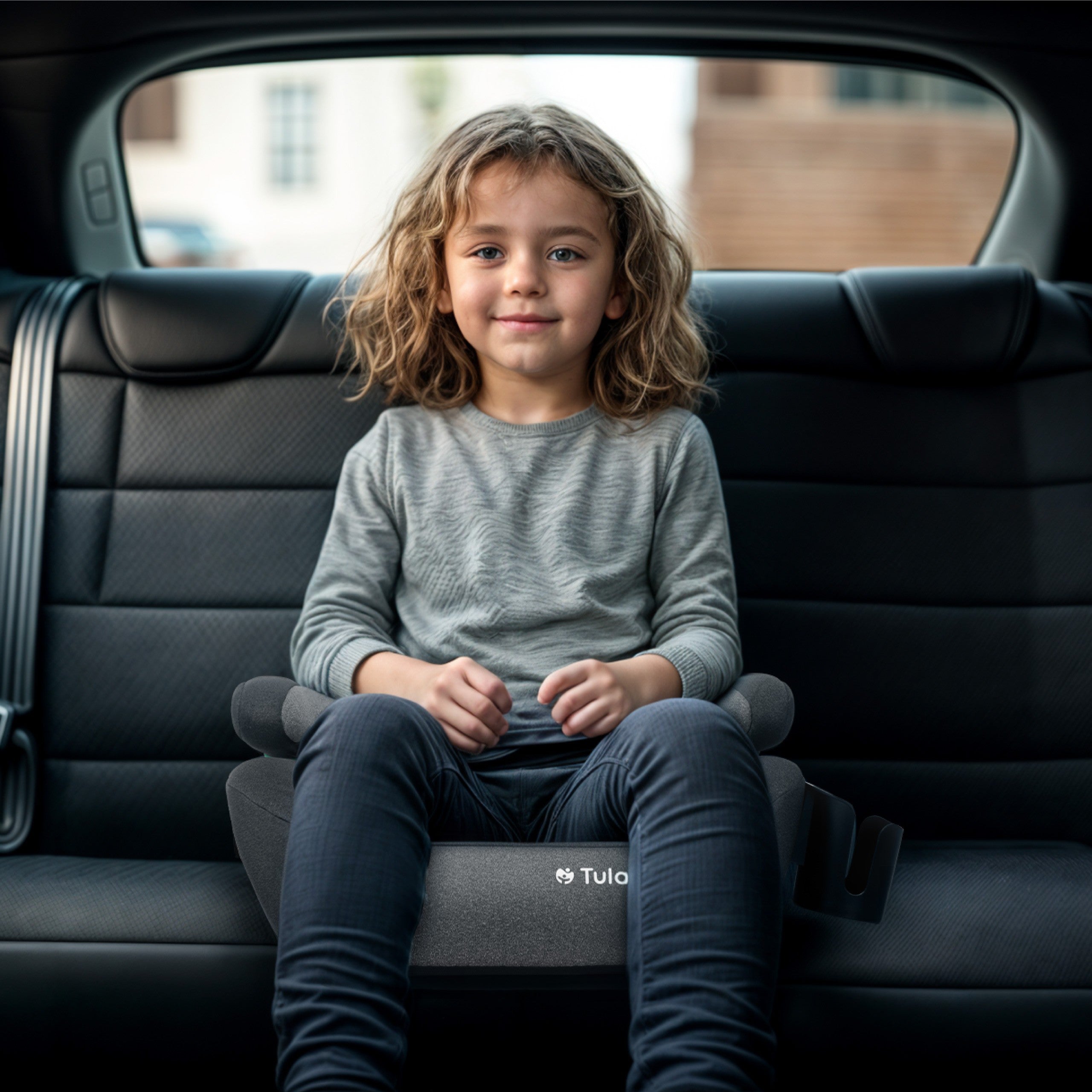 OUTLET Fotelik samochodowy podstawka Tulano Cabby 35 Grey ISOFIX 125-150cm I-Size