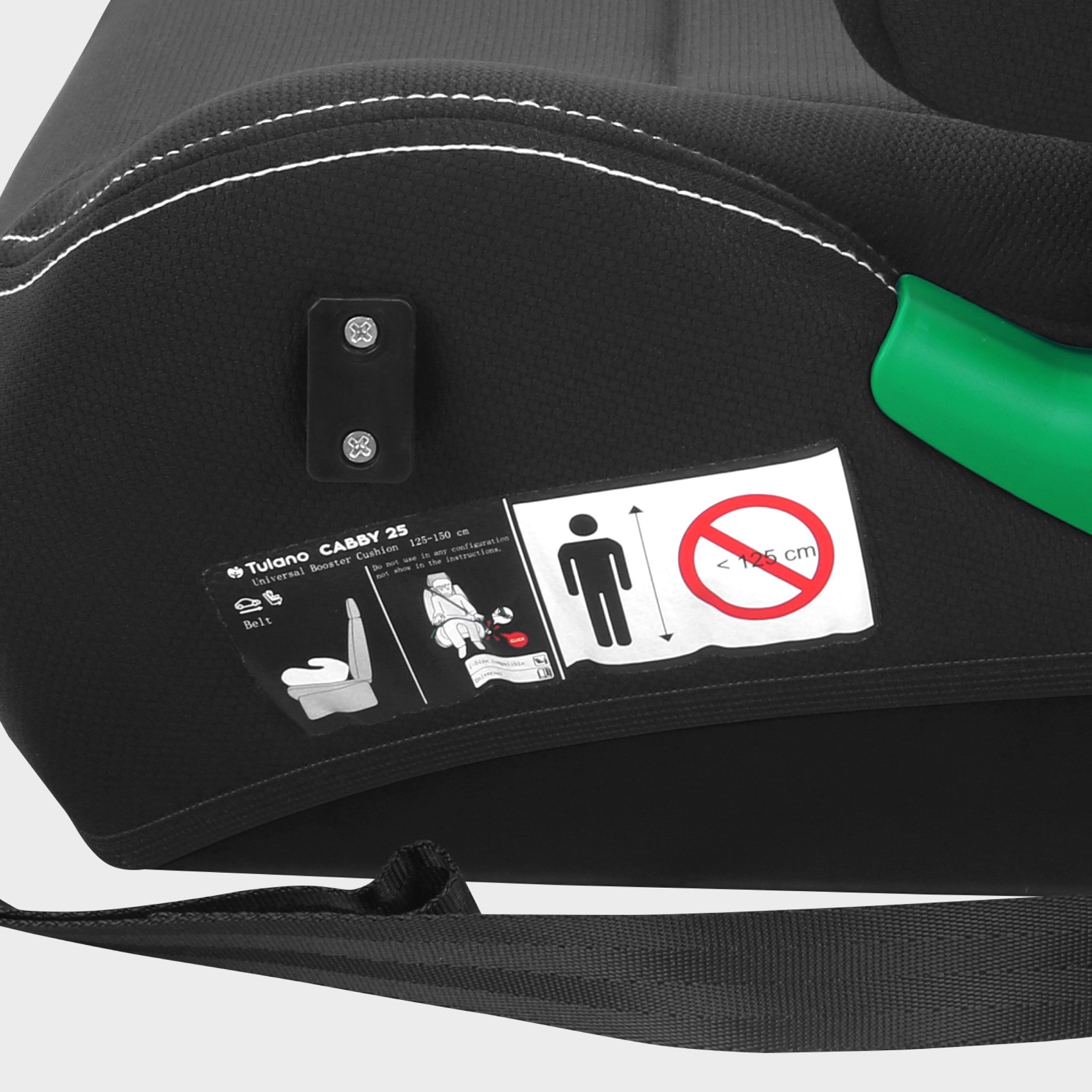 OUTLET Fotelik samochodowy Tulano Cabby 25 Black 125-150cm I-Size