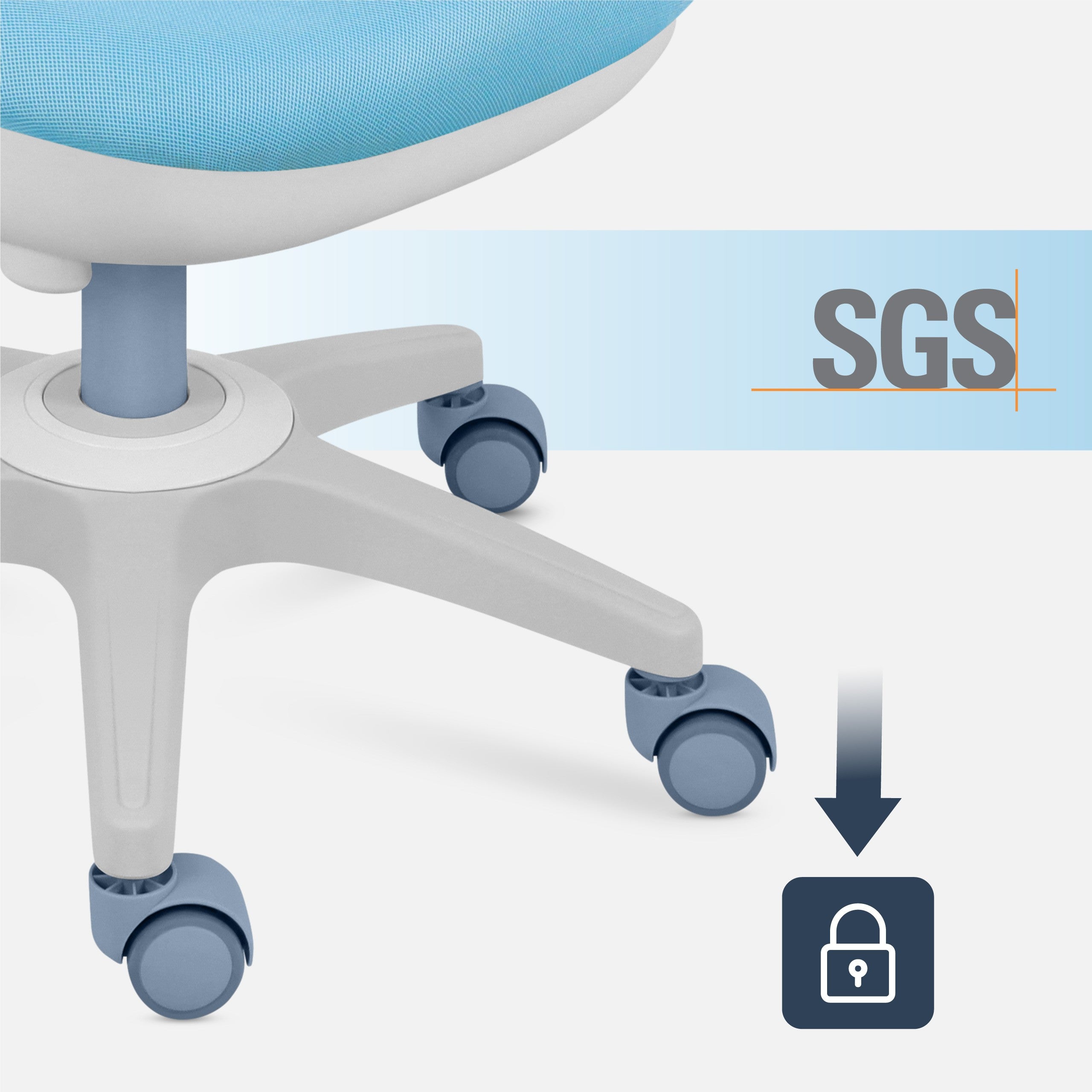 Fotel obrotowy dla dzieci Mark Adler Junior 4.7 Blue