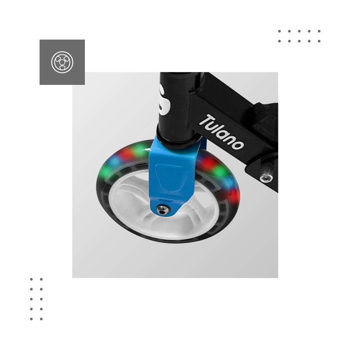 Hulajnoga LED Tulano Rookie 40 White