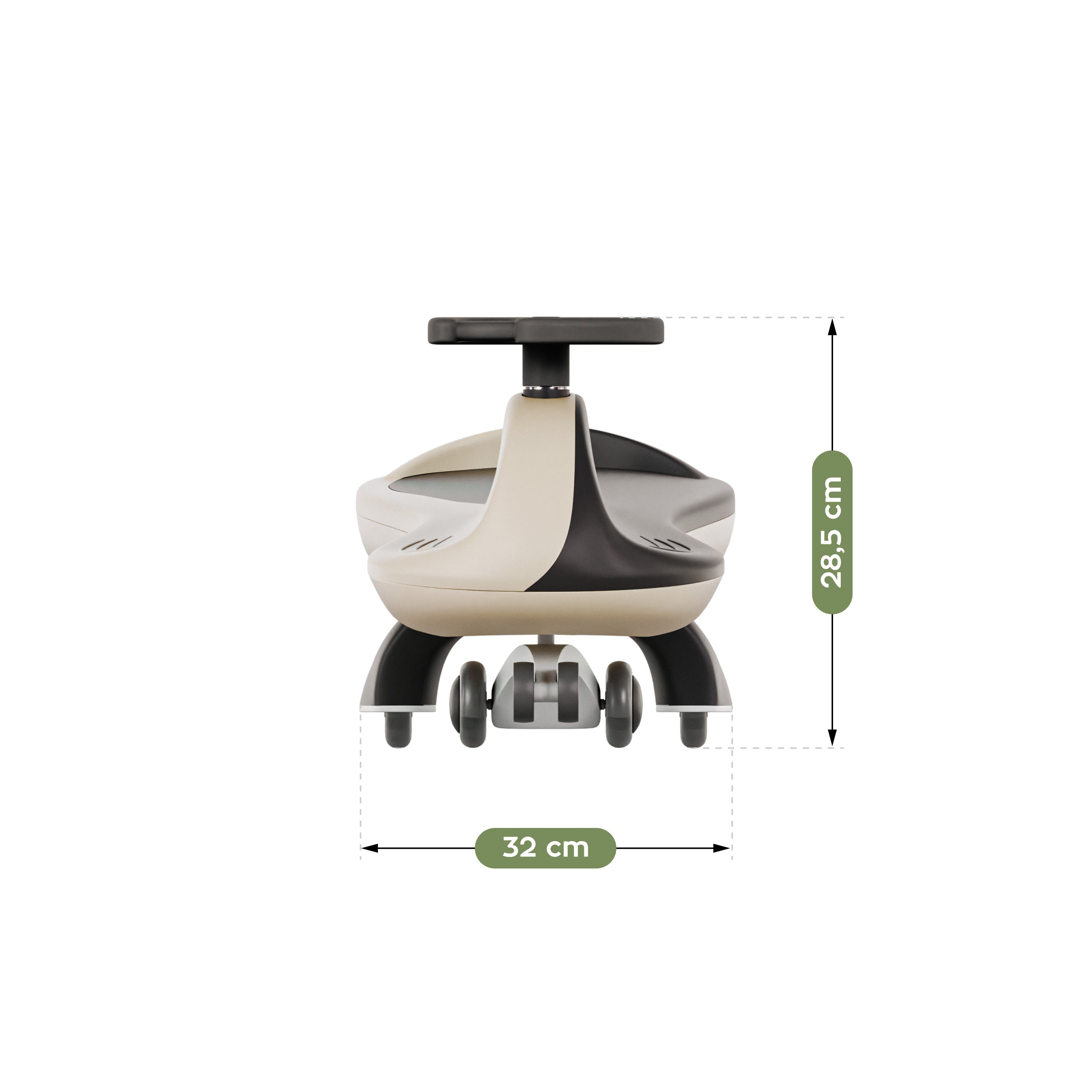 OUTLET Jeździk dla dzieci grawitacyjny LED Tulano Focus 35 Beige