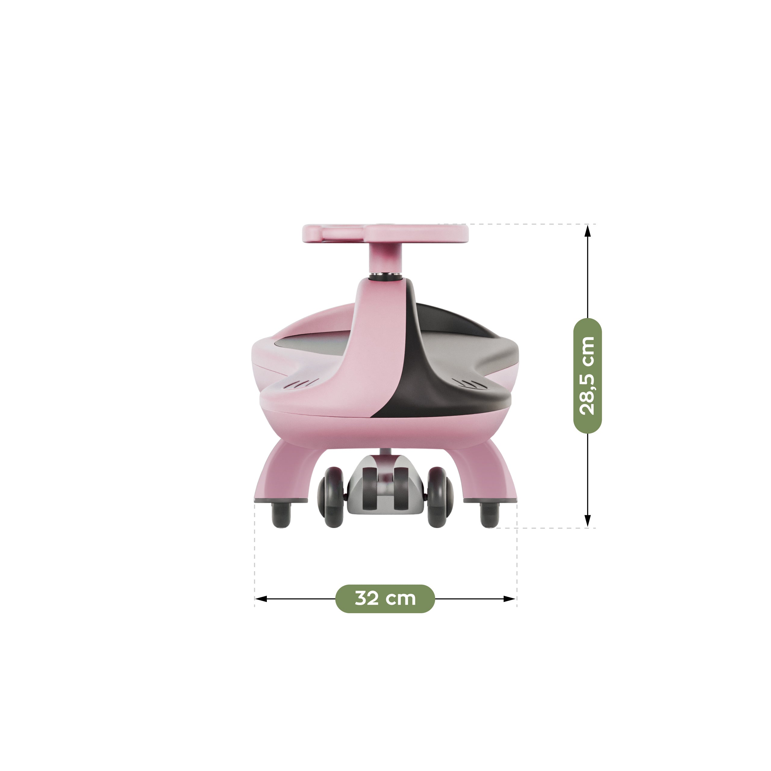OUTLET Jeździk dla dzieci grawitacyjny LED Tulano Focus 35 Pink