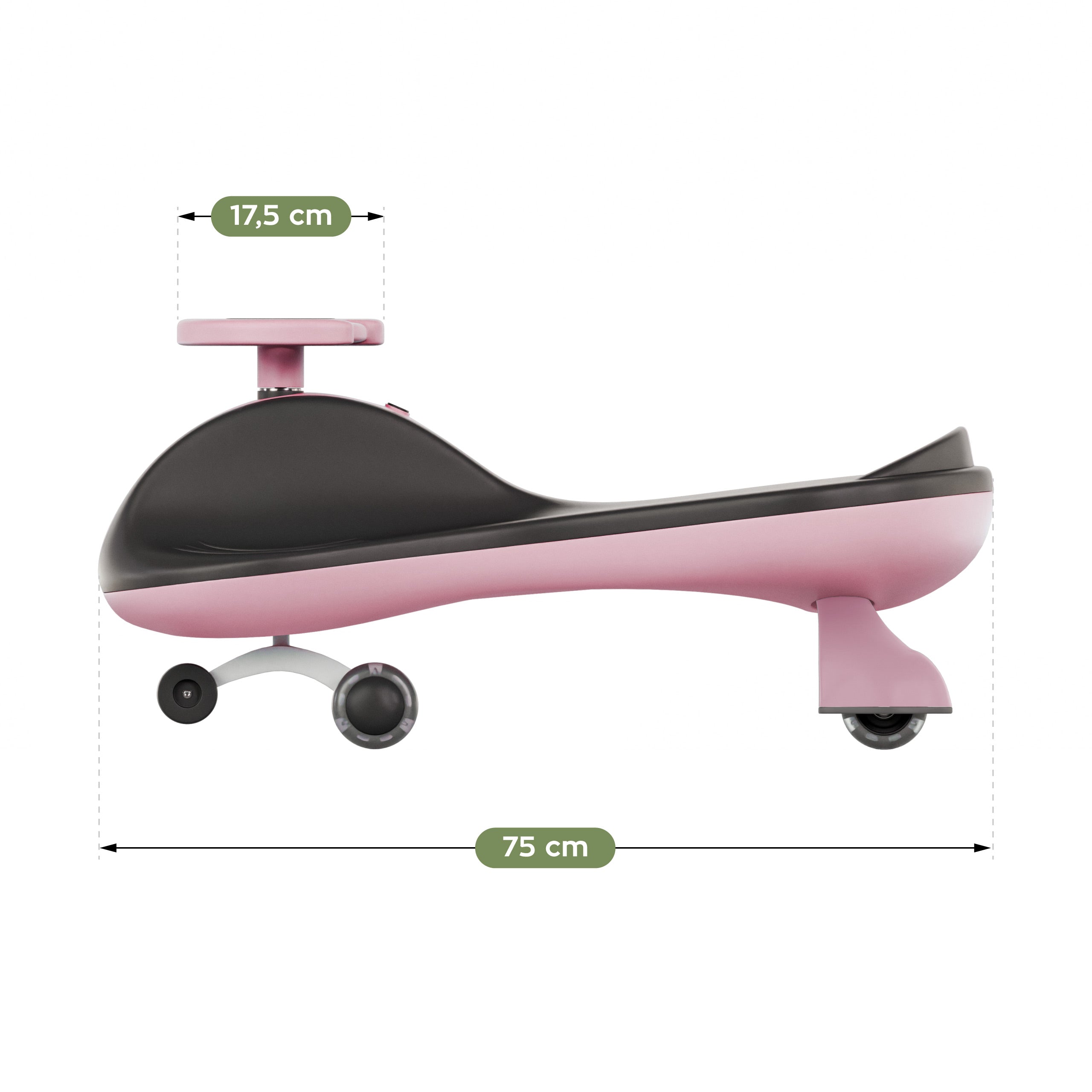OUTLET Jeździk dla dzieci grawitacyjny LED Tulano Focus 35 Pink