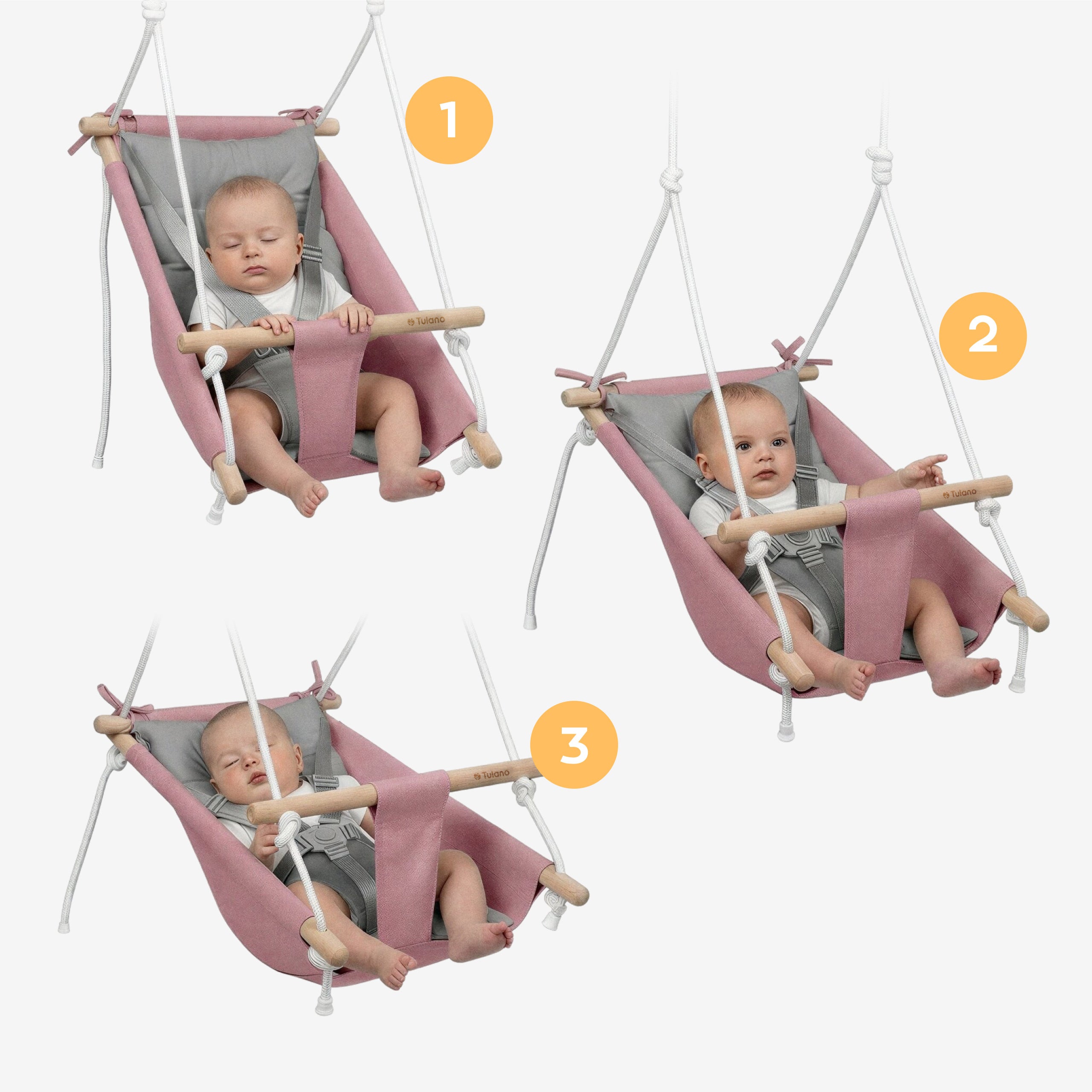 Huśtawka 3w1 dla dziecka Hop 40