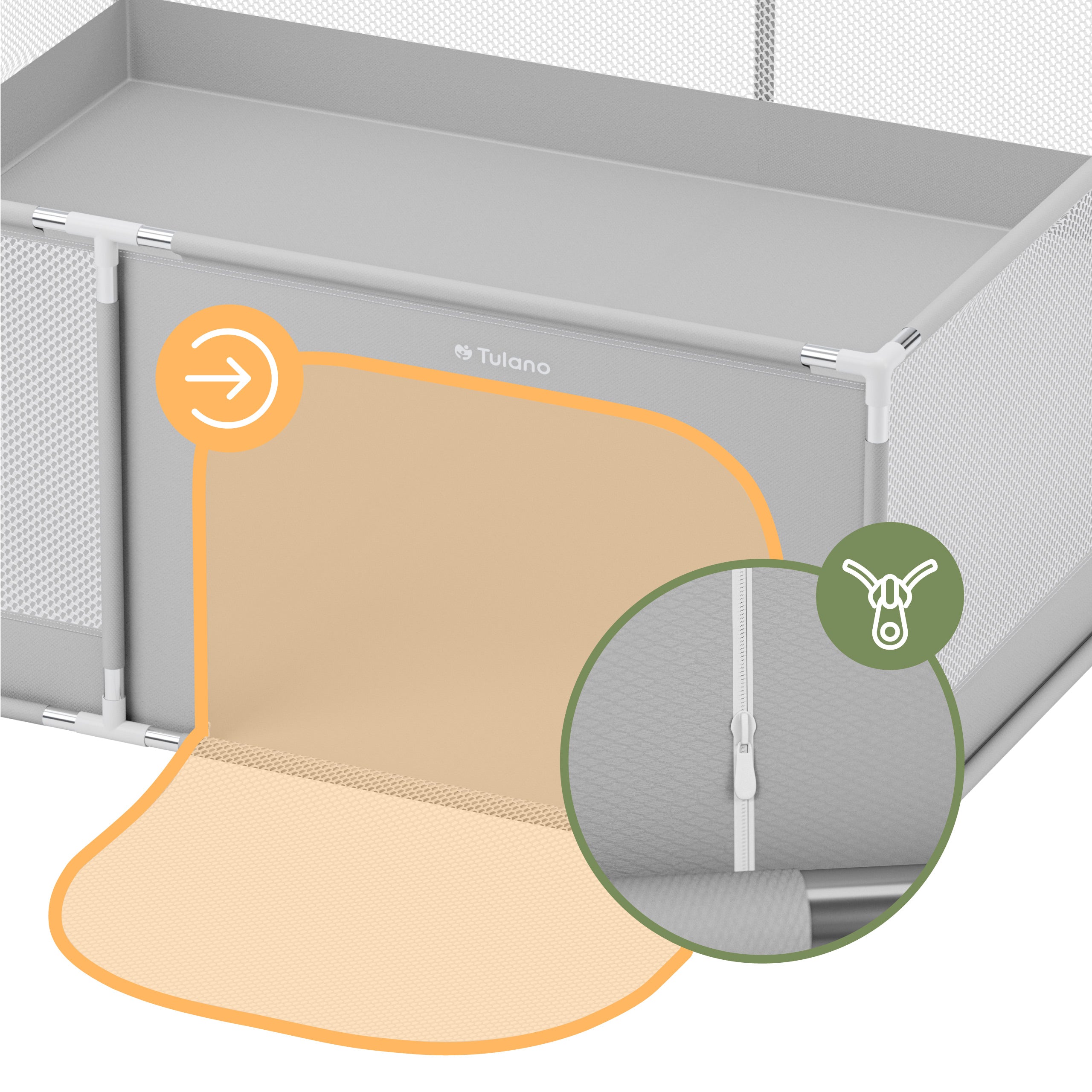 Wejście otwierane z dwóch stron
