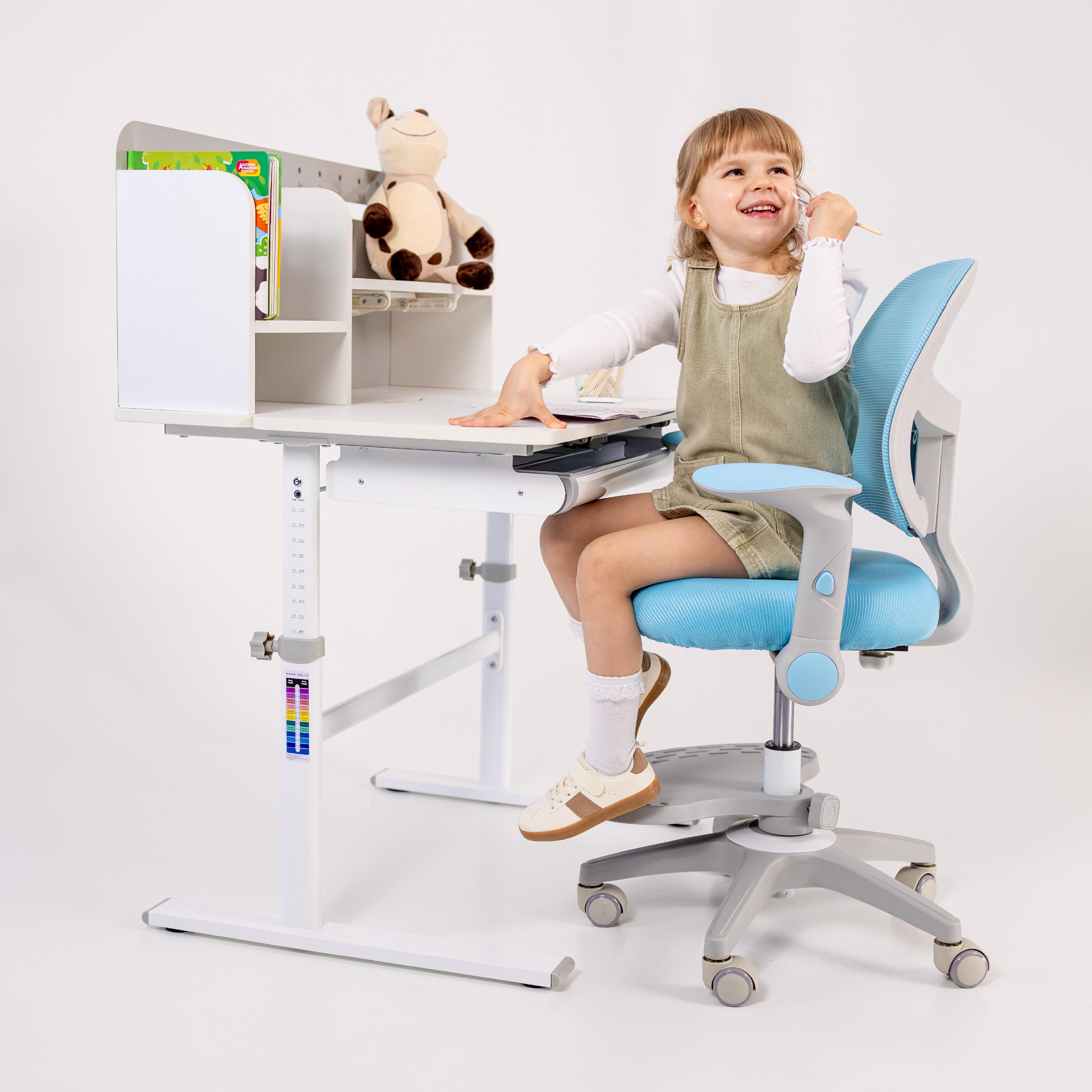 Ergonomiczny fotel obrotowy dla dzieci