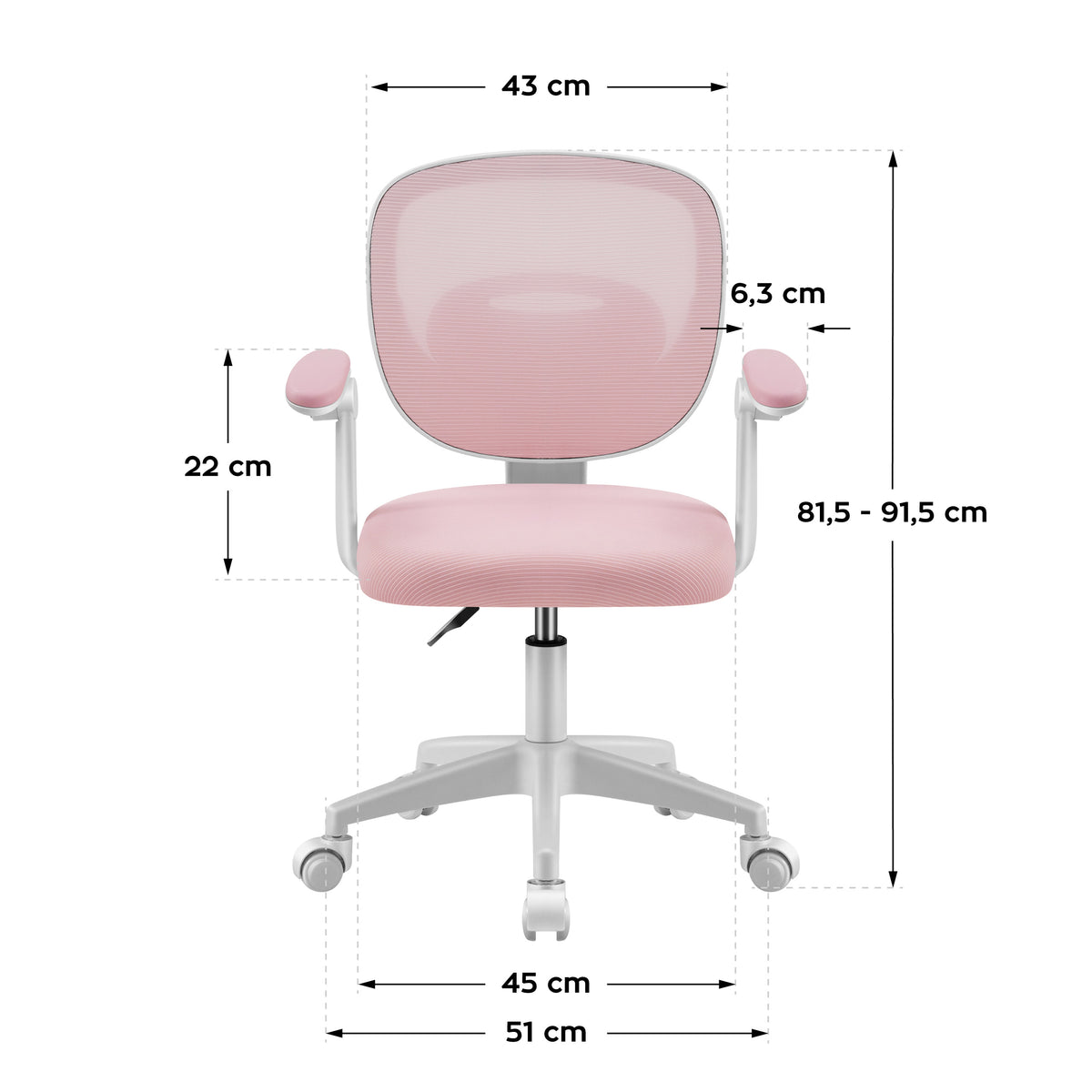OUTLET Fotel regulowany dla dziecka Mark Adler Junior 3.0 Pink