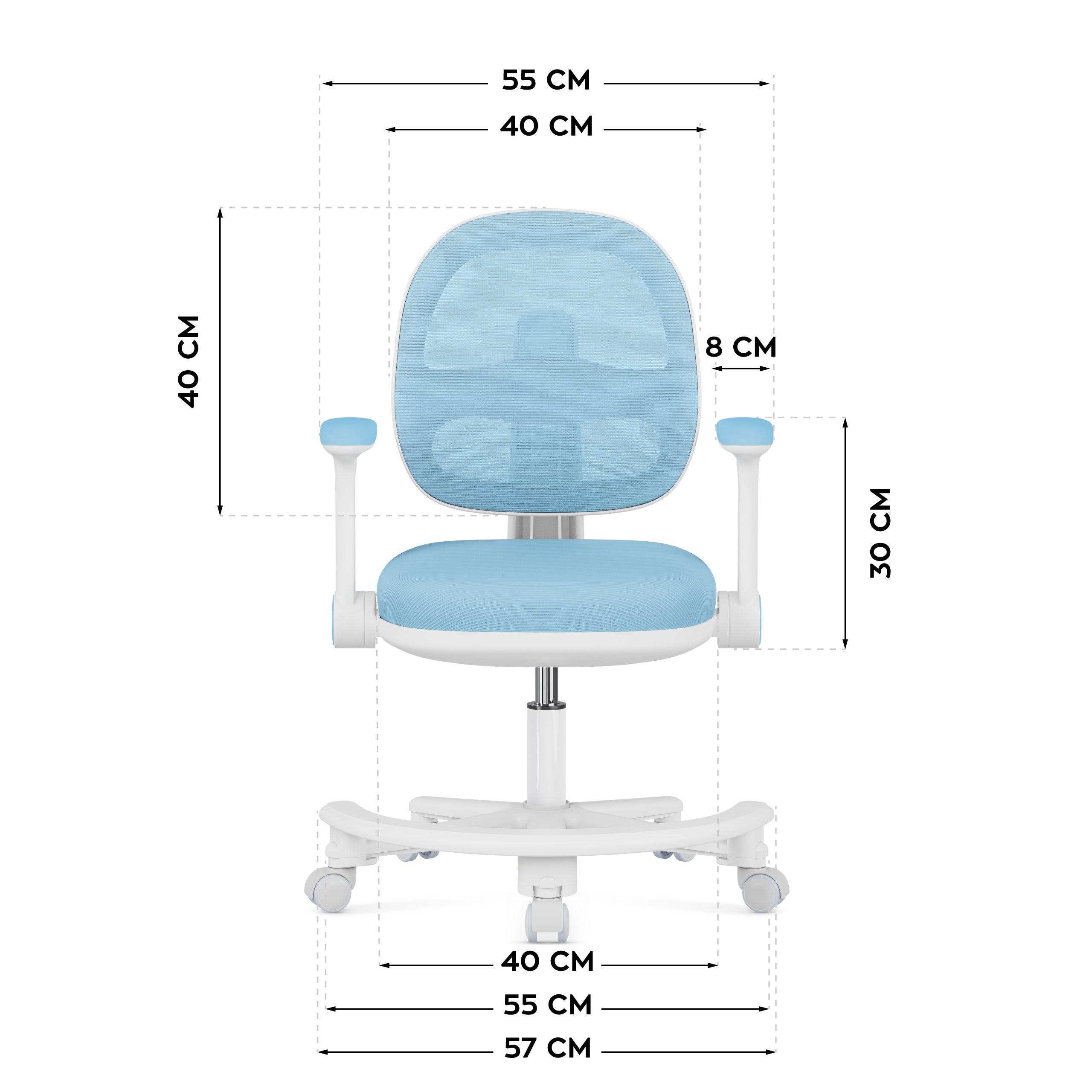 OUTLET Ergonomiczny fotel do biurka dla dziecka Mark Adler Junior 3.6 Blue