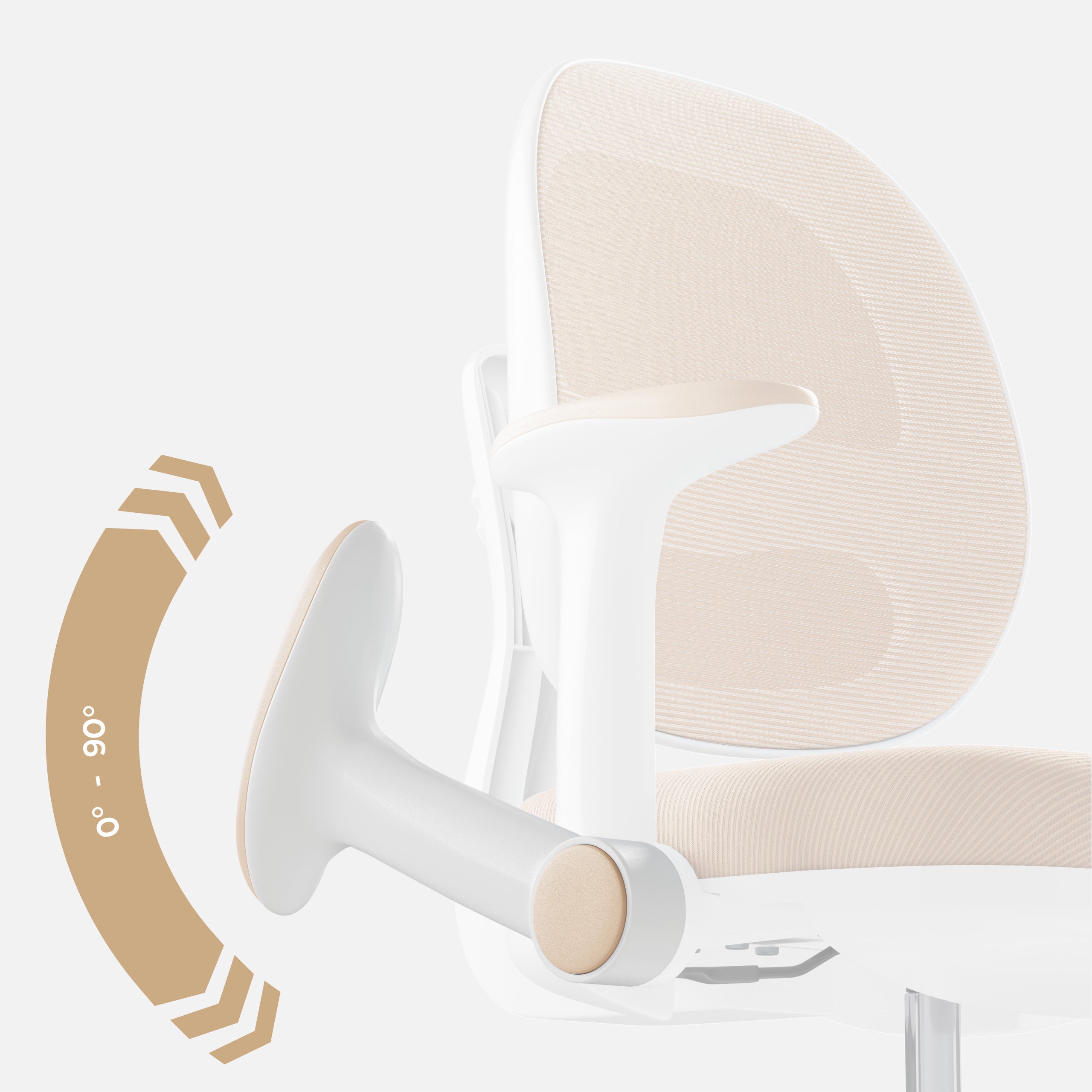 OUTLET Ergonomiczny fotel do biurka dla dziecka Mark Adler Junior 3.6 Beige