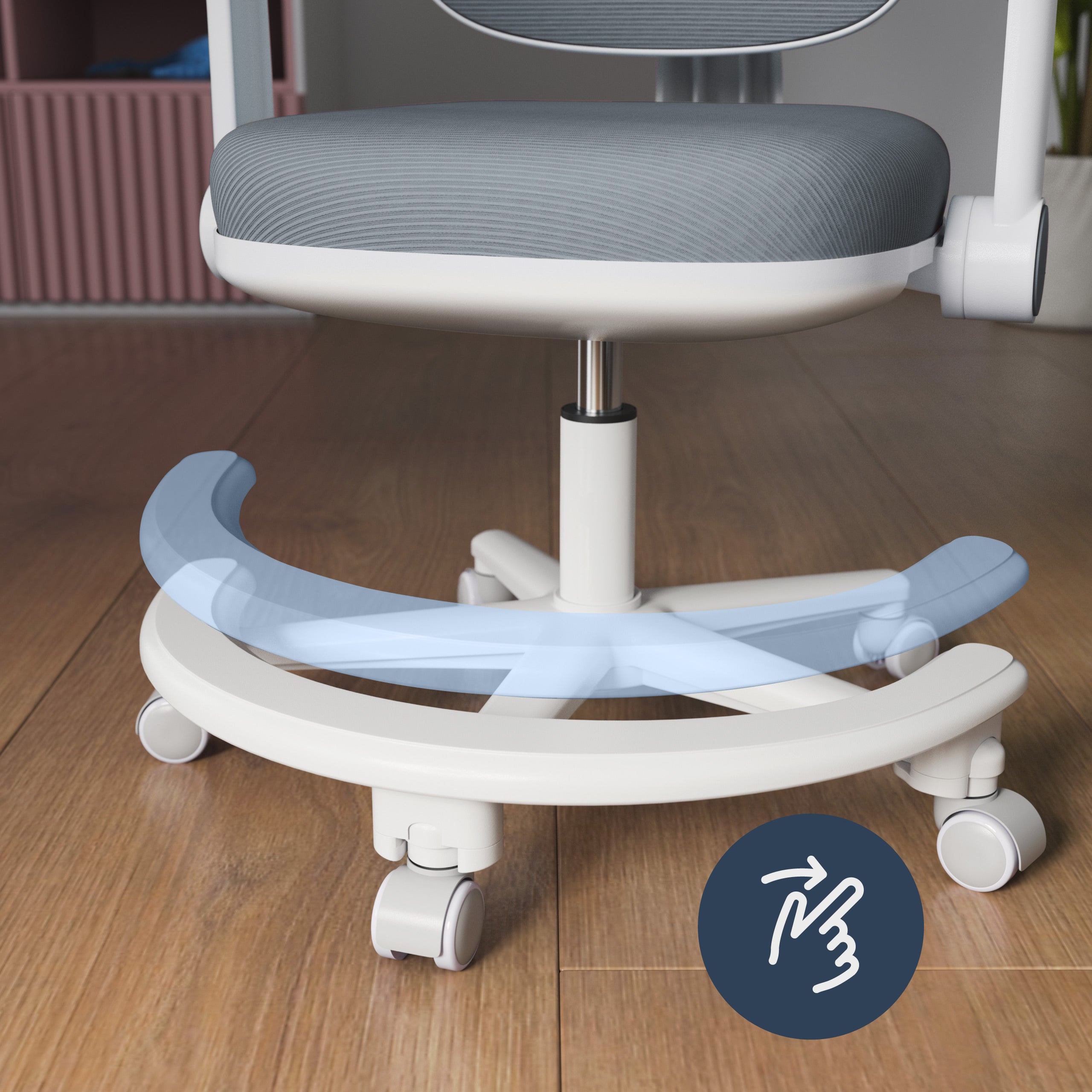 OUTLET Ergonomiczny fotel do biurka dla dziecka Mark Adler Junior 3.6 Grey