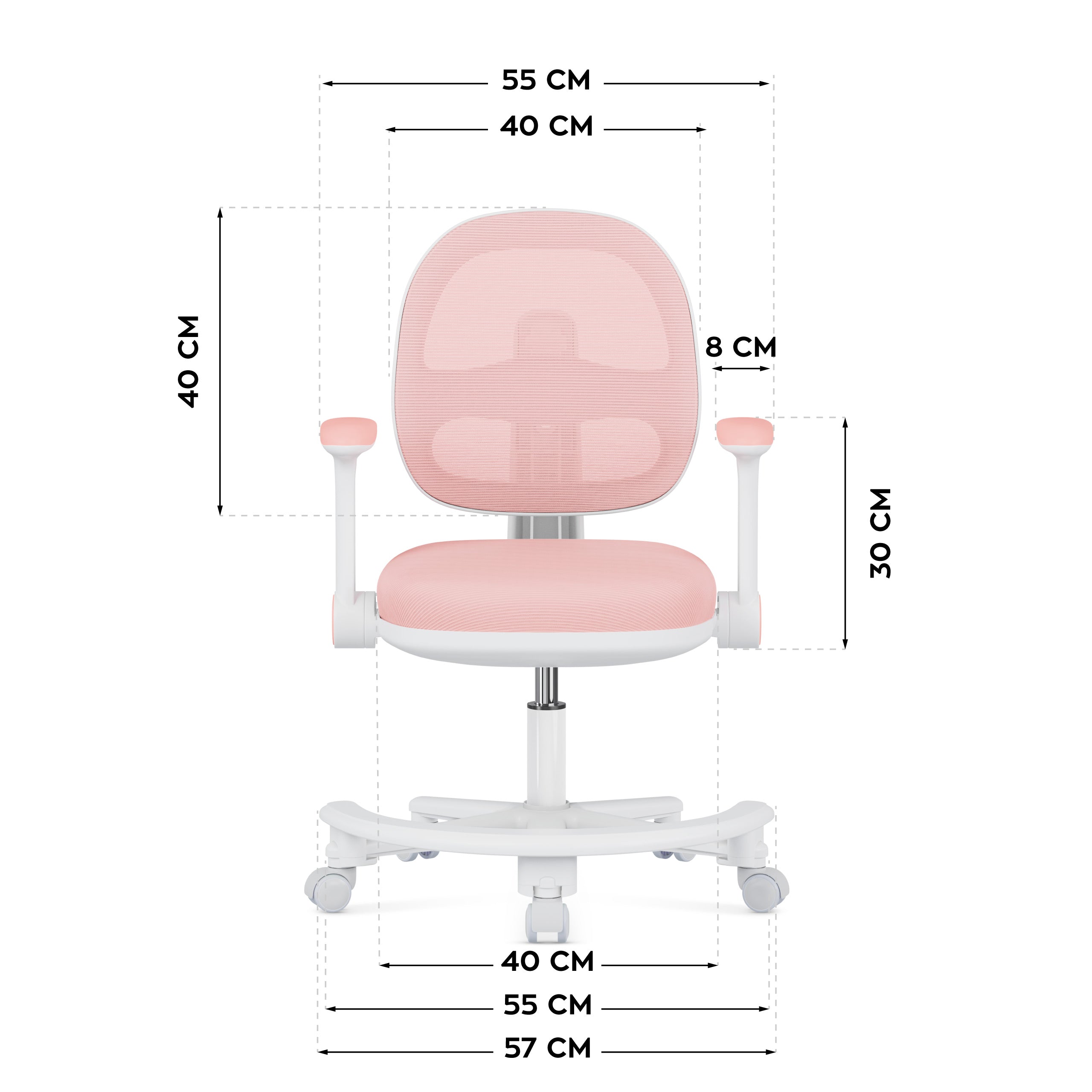 Ergonomiczny fotel do biurka dla dziecka Mark Adler Junior 3.6 Pink