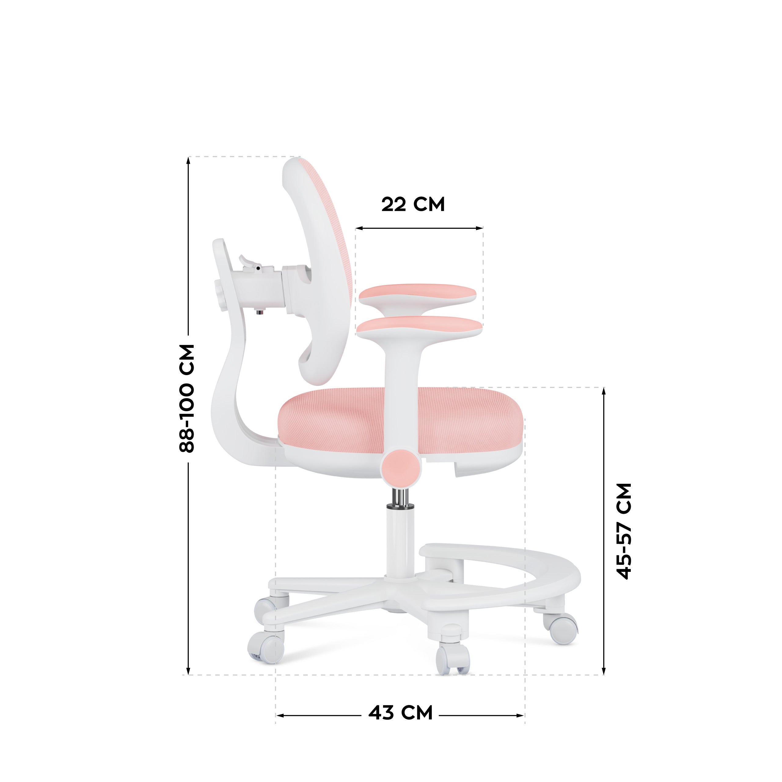 Ergonomiczny fotel do biurka dla dziecka Mark Adler Junior 3.6 Pink