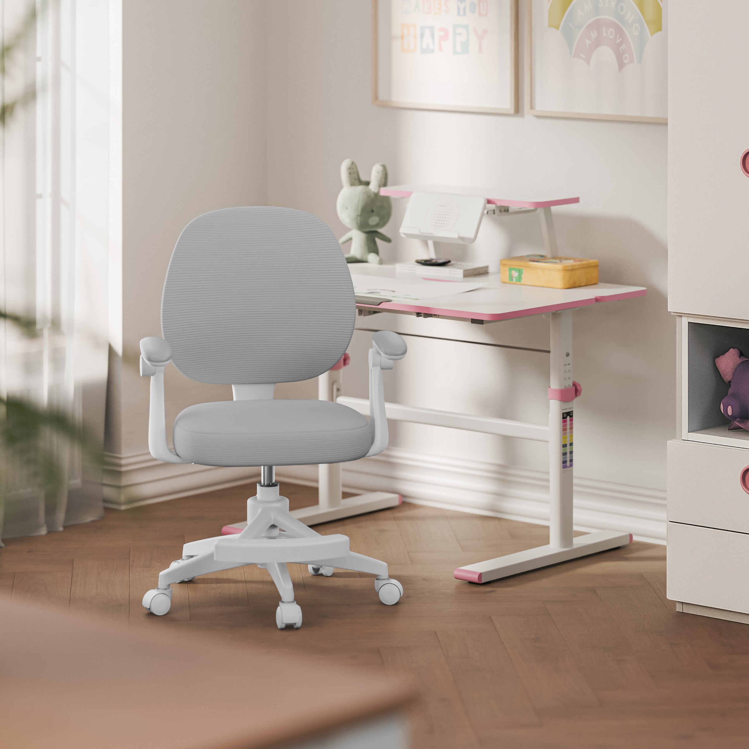 Fotel obrotowy dla dzieci Mark Adler Junior 3.1 Grey