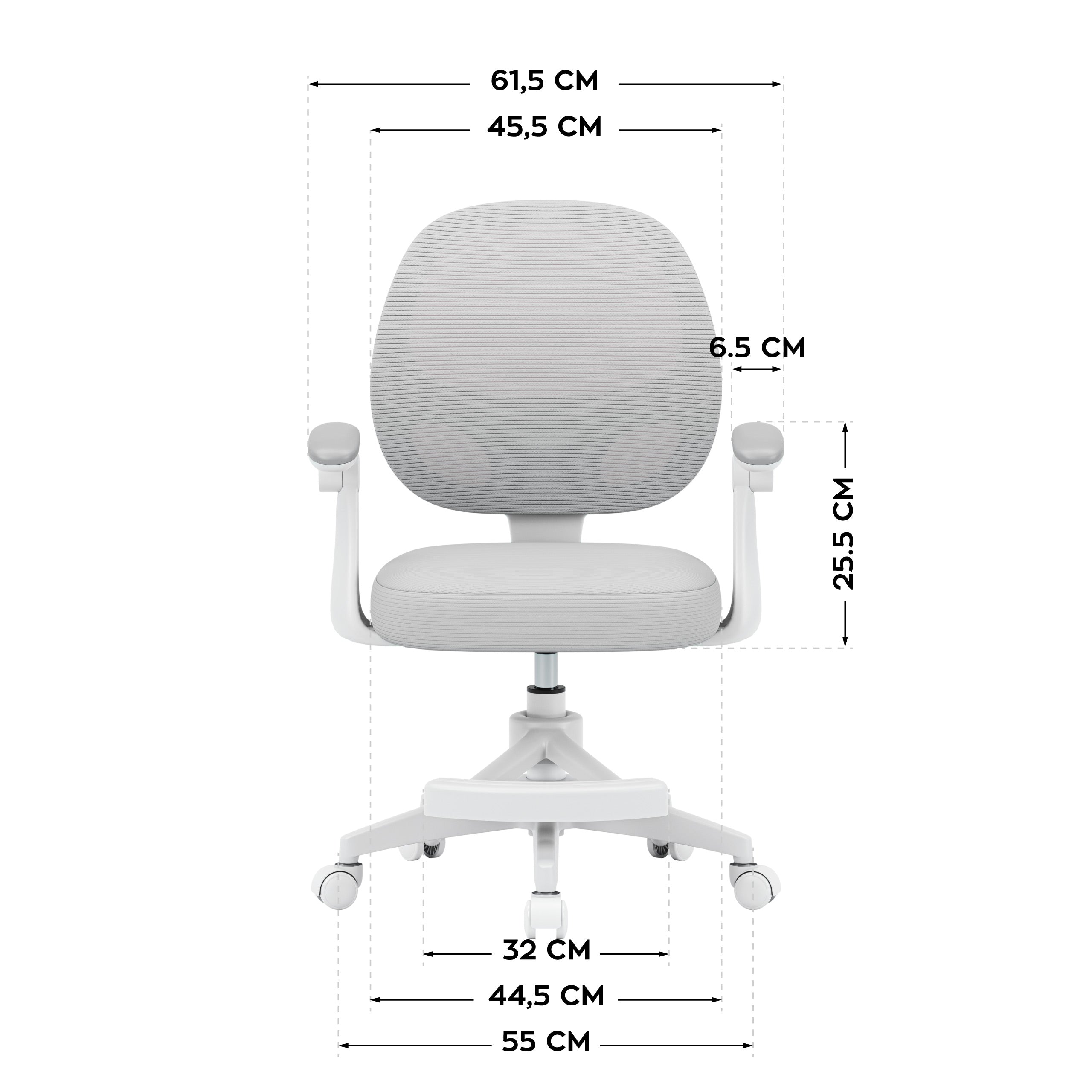 Fotel obrotowy dla dzieci Mark Adler Junior 3.1 Grey