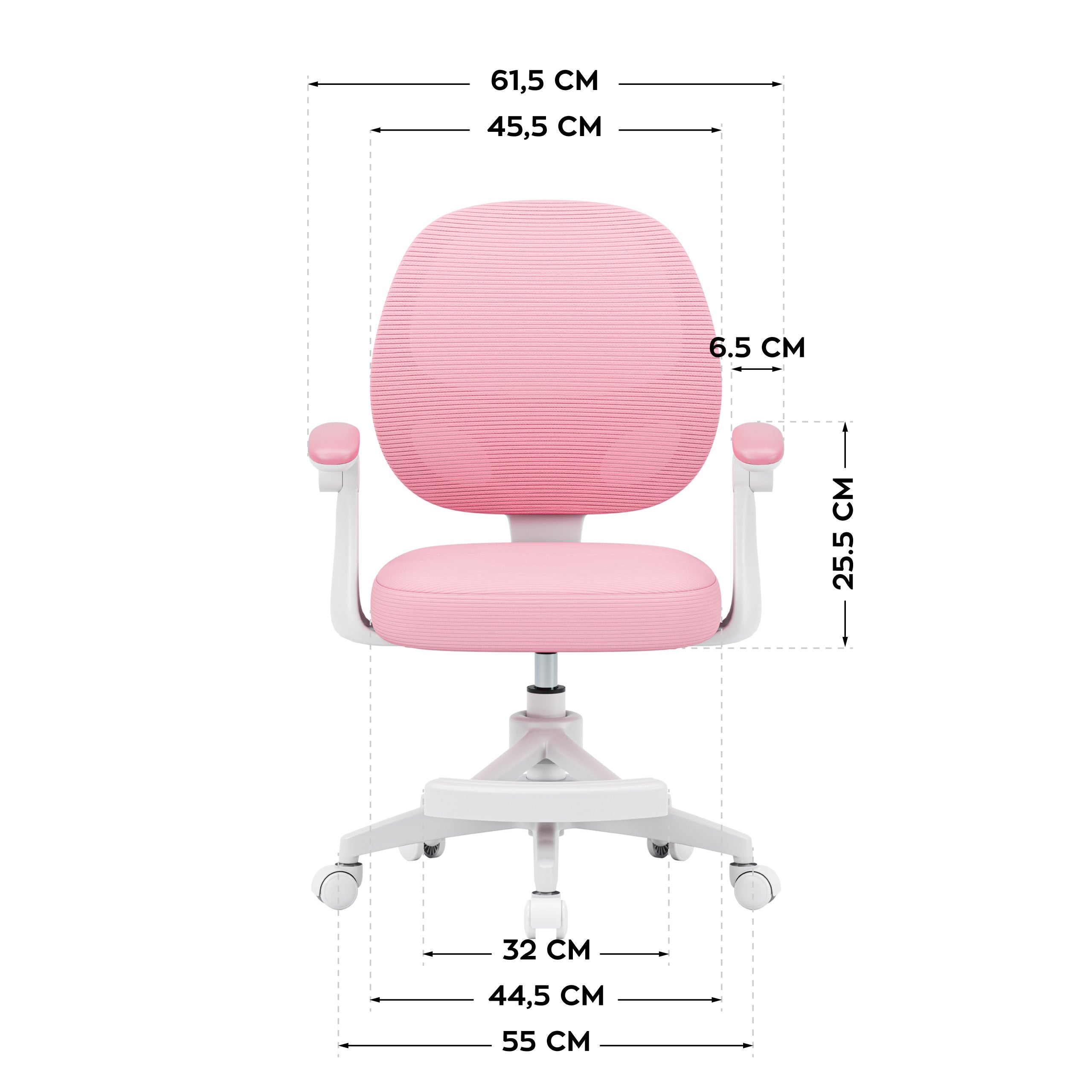 Fotel obrotowy dla dzieci Mark Adler Junior 3.1 Pink